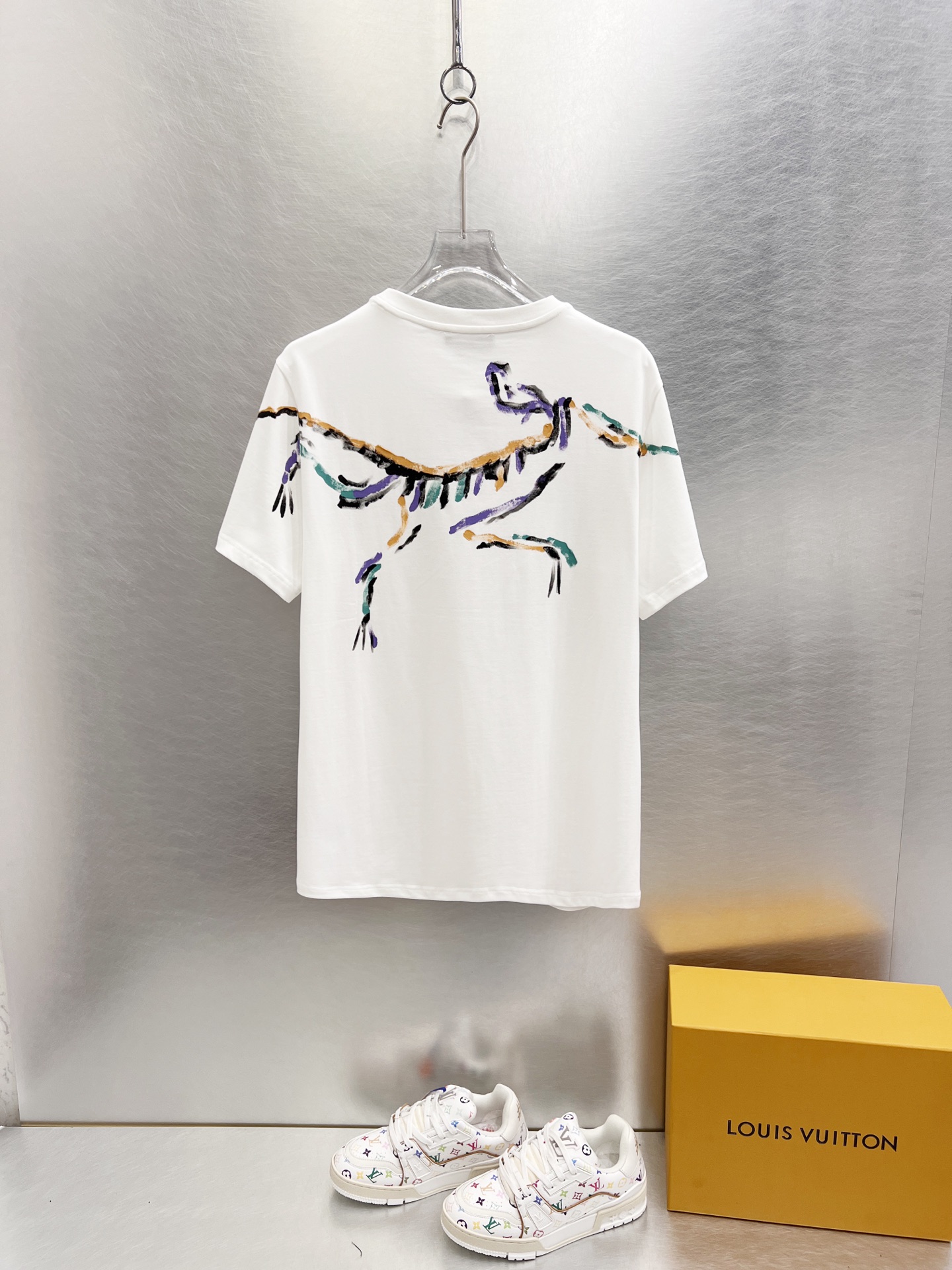   始祖鸟      ⚠️
重磅推荐！2025ss夏装新品 专柜在售 最新系列图案logo短袖T恤 必须