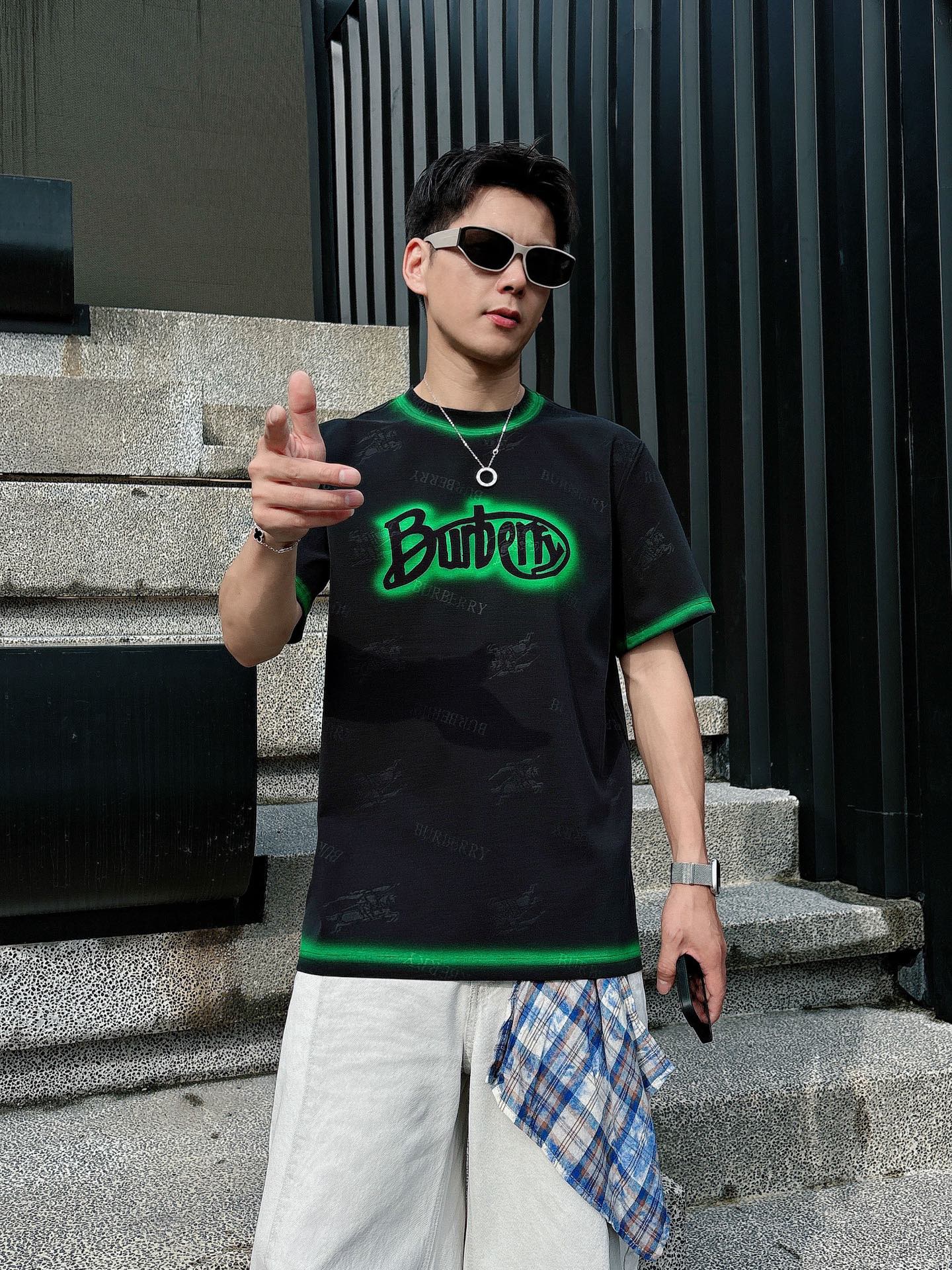 。Burberry巴宝莉💥独家专供新款原单男士休闲短袖 高端定制 高版本 时尚百搭爆款⚠️⚠️✨✨进口面