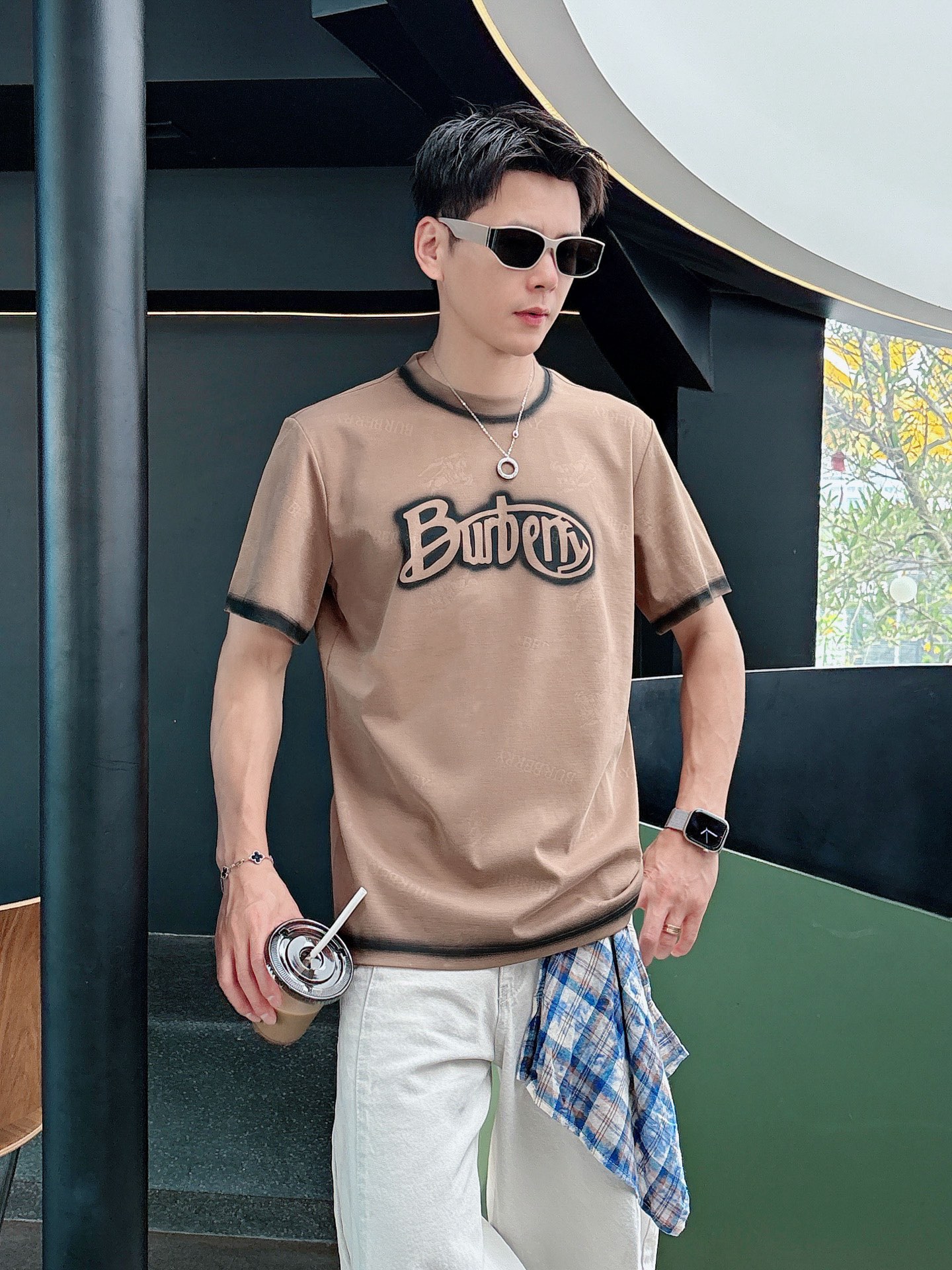 。Burberry巴宝莉💥独家专供新款原单男士休闲短袖 高端定制 高版本 时尚百搭爆款⚠️⚠️✨✨进口面