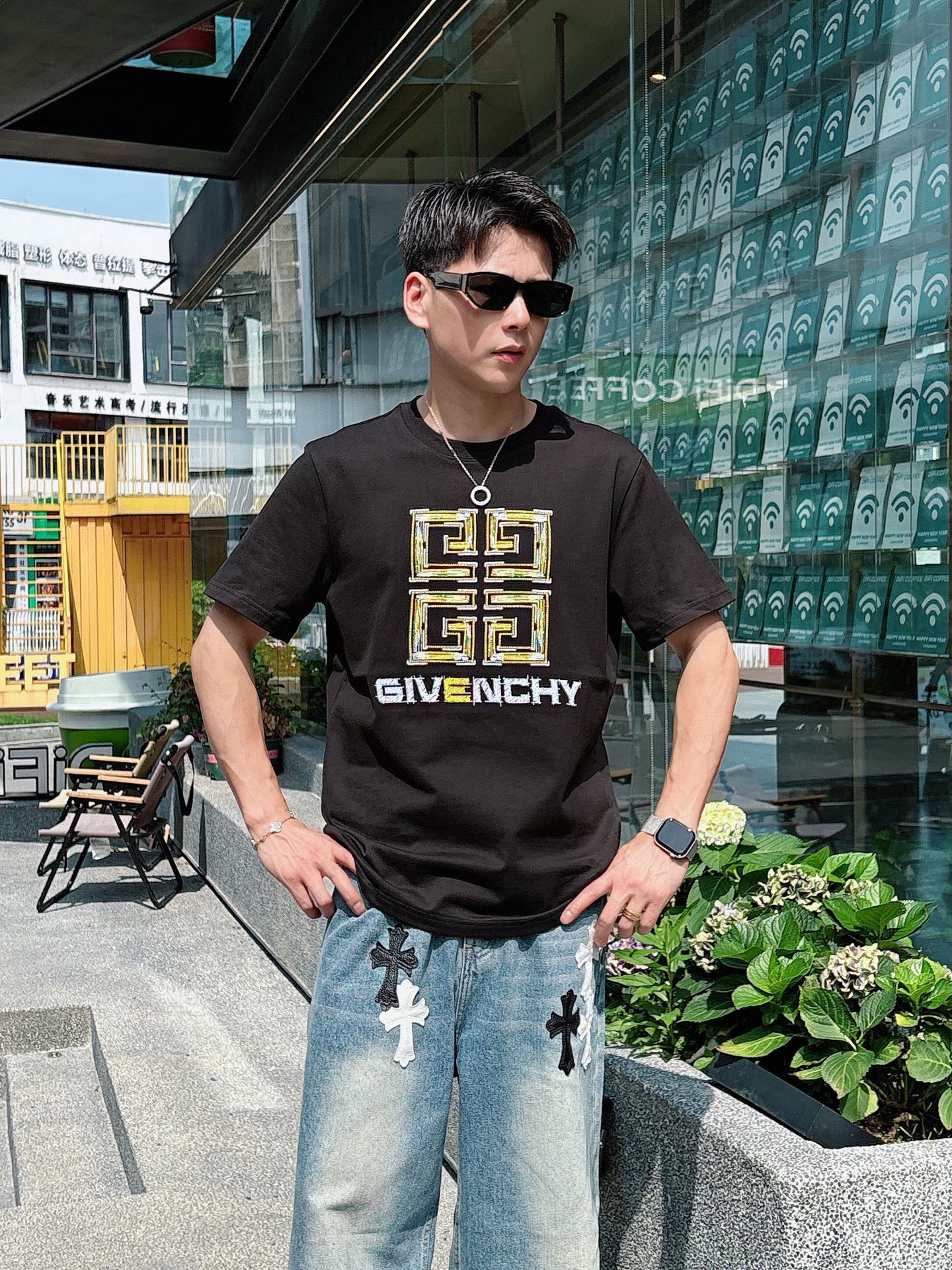 。Givenchy纪梵希 💥独家专供新款原单男士休闲短袖 高端定制 高版本 时尚百搭爆款⚠️⚠️✨✨进口