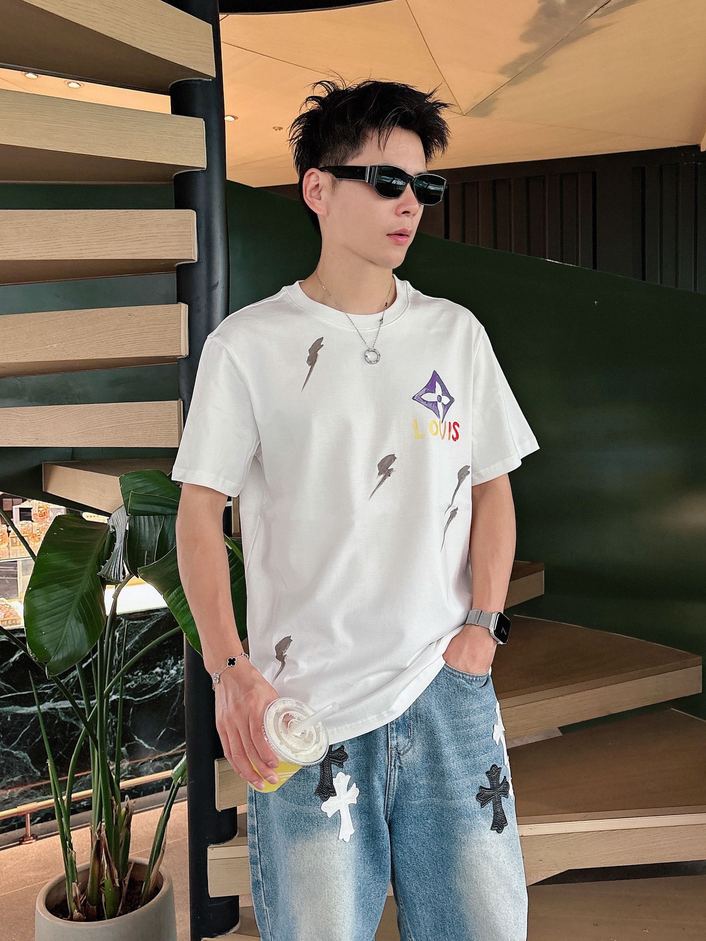 。Louis Vuitton路易威登💥独家专供新款原单男士休闲短袖 高端定制 高版本 时尚百搭爆款⚠️⚠