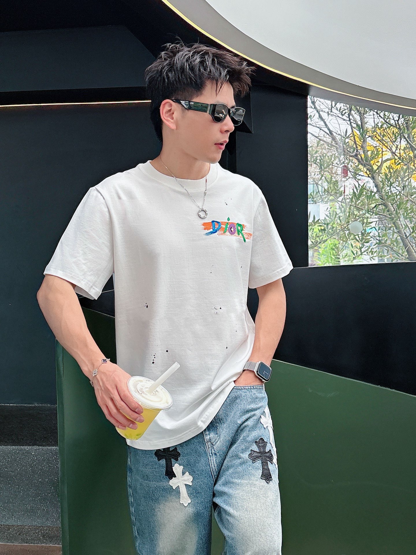 。Dior 迪奥💥独家专供新款原单男士休闲短袖 高端定制 高版本 时尚百搭爆款⚠️⚠️✨✨进口面料 手感