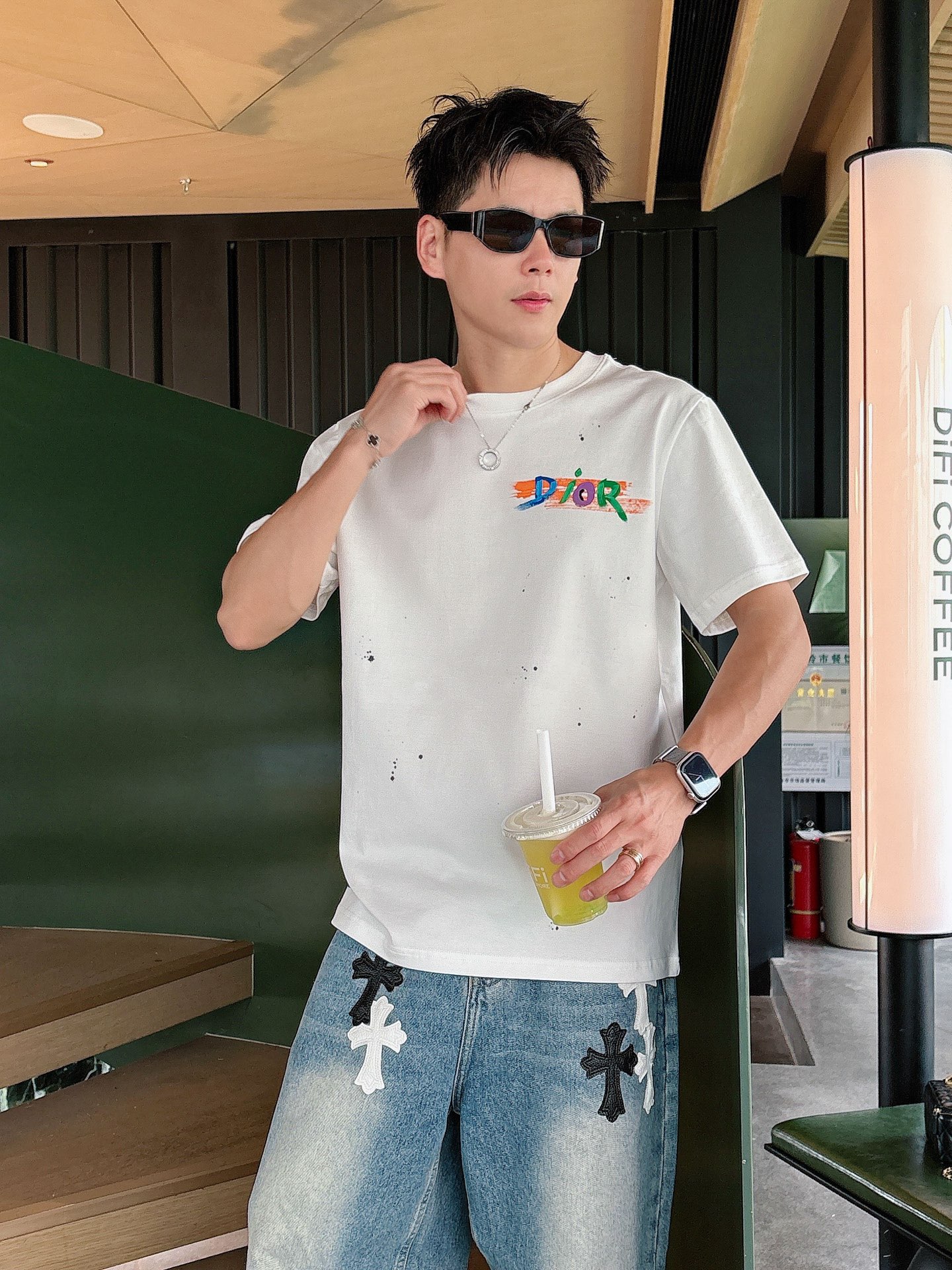 。Dior 迪奥💥独家专供新款原单男士休闲短袖 高端定制 高版本 时尚百搭爆款⚠️⚠️✨✨进口面料 手感
