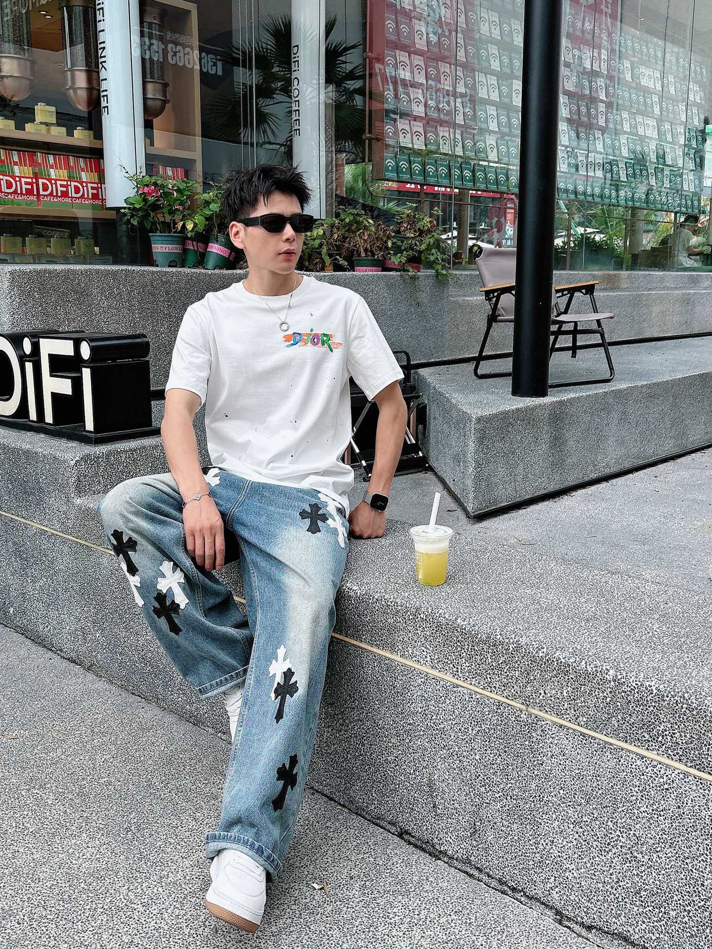 。Dior 迪奥💥独家专供新款原单男士休闲短袖 高端定制 高版本 时尚百搭爆款⚠️⚠️✨✨进口面料 手感