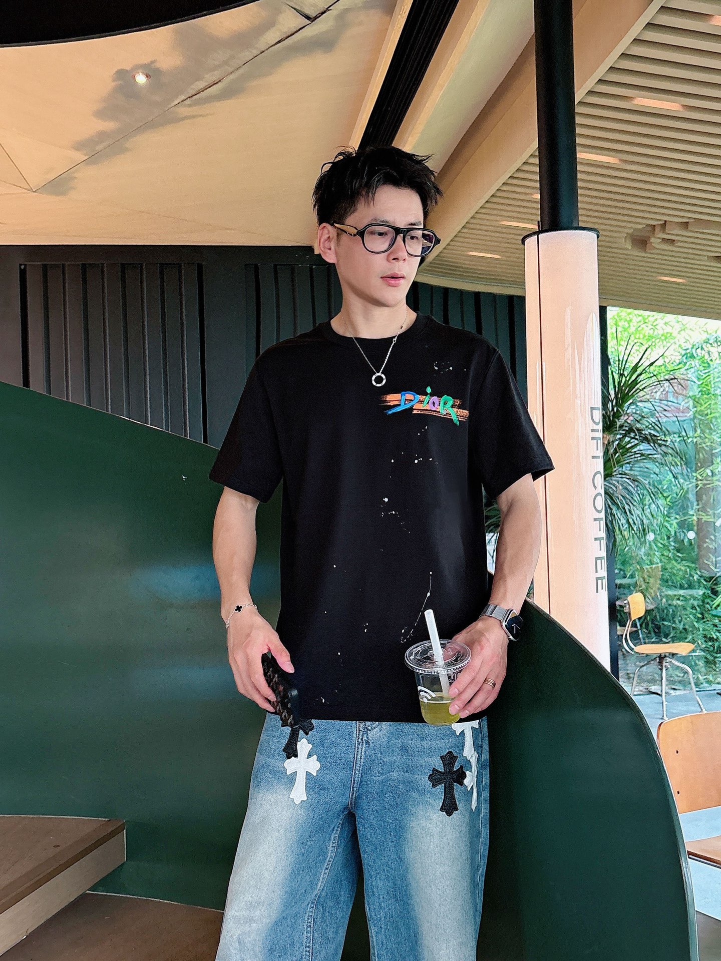 。Dior 迪奥💥独家专供新款原单男士休闲短袖 高端定制 高版本 时尚百搭爆款⚠️⚠️✨✨进口面料 手感