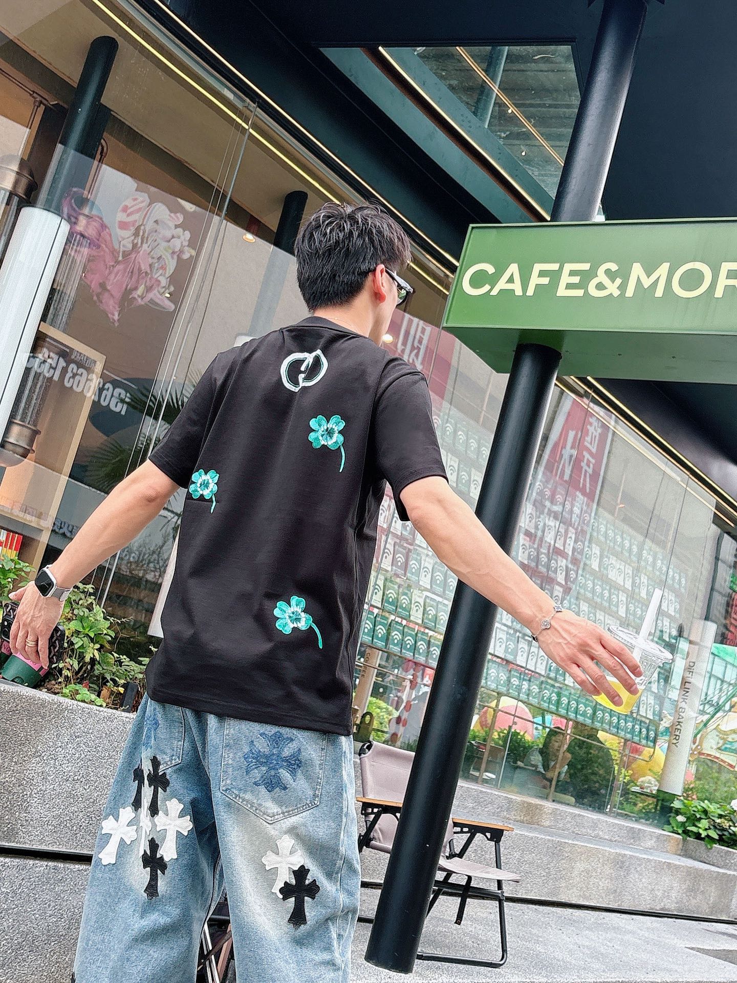 。Gucci 古驰💥独家专供新款原单男士休闲短袖 高端定制 高版本 时尚百搭爆款⚠️⚠️✨✨进口面料 手
