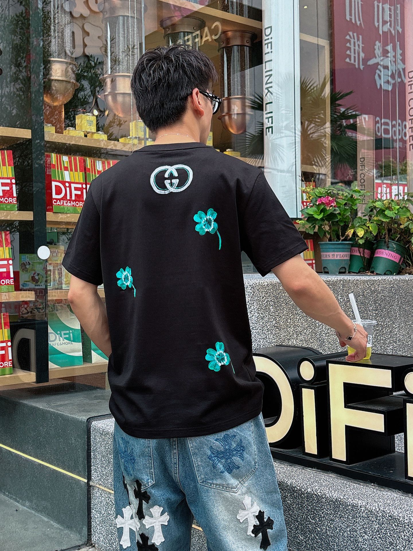 。Gucci 古驰💥独家专供新款原单男士休闲短袖 高端定制 高版本 时尚百搭爆款⚠️⚠️✨✨进口面料 手