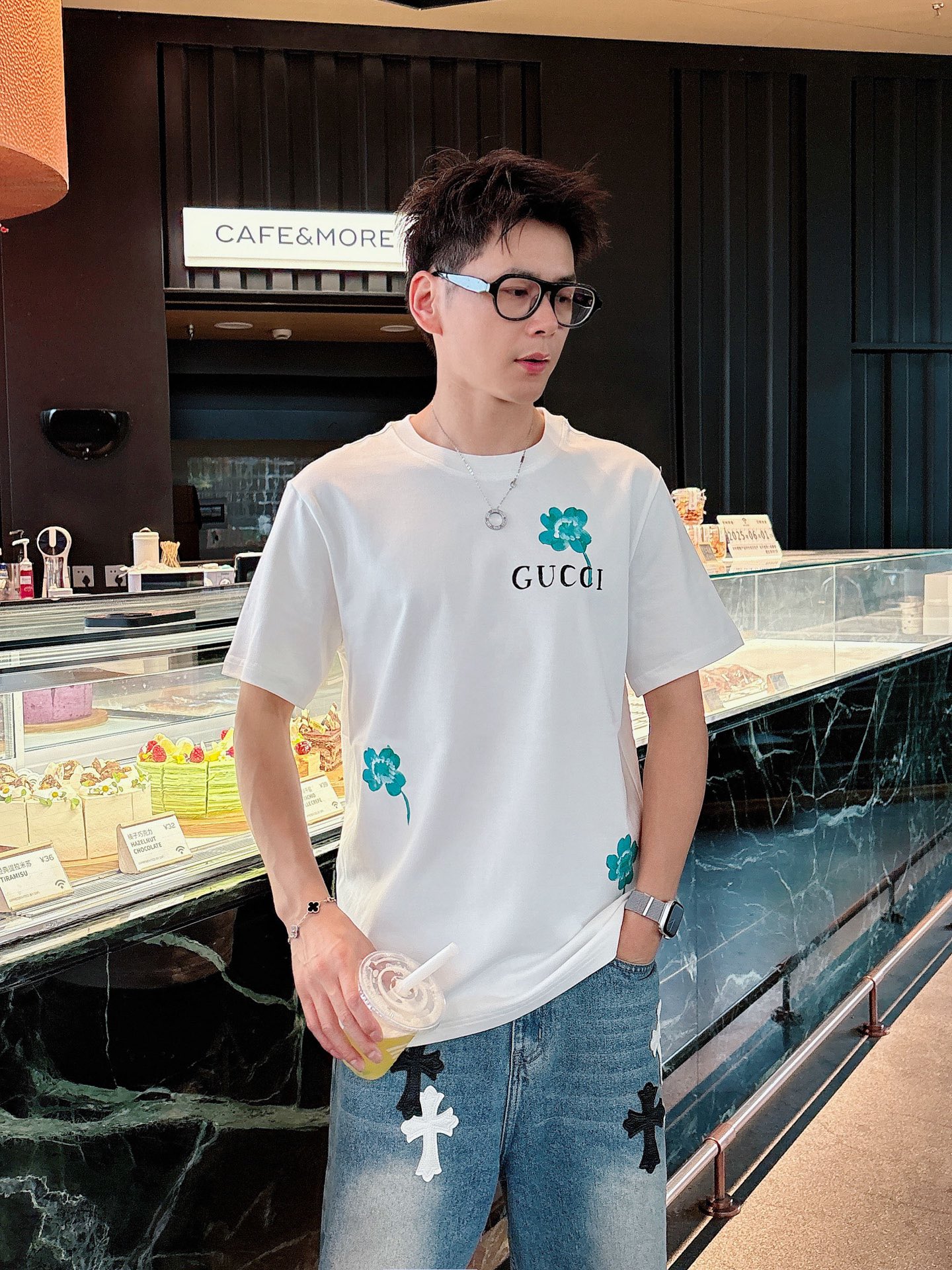 。Gucci 古驰💥独家专供新款原单男士休闲短袖 高端定制 高版本 时尚百搭爆款⚠️⚠️✨✨进口面料 手