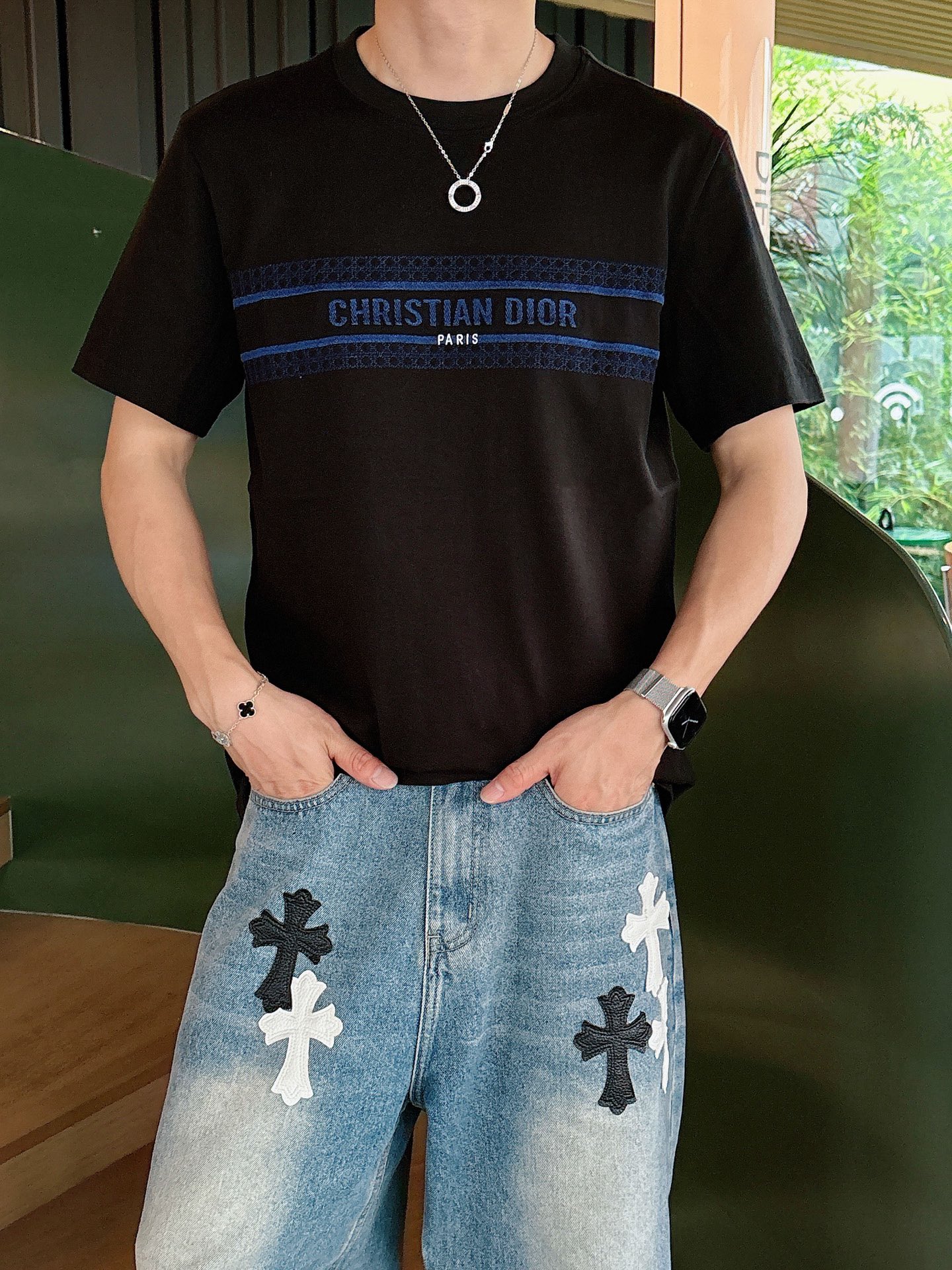 。Dior 迪奥💥独家专供新款原单男士休闲短袖 高端定制 高版本 时尚百搭爆款⚠️⚠️✨✨进口面料 手感