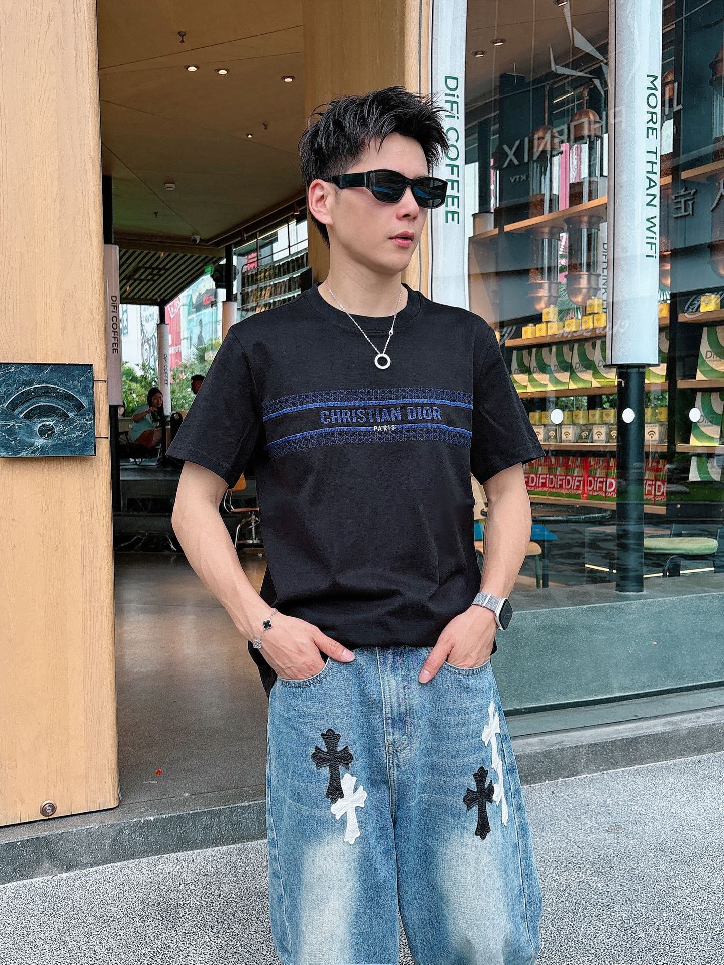 。Dior 迪奥💥独家专供新款原单男士休闲短袖 高端定制 高版本 时尚百搭爆款⚠️⚠️✨✨进口面料 手感