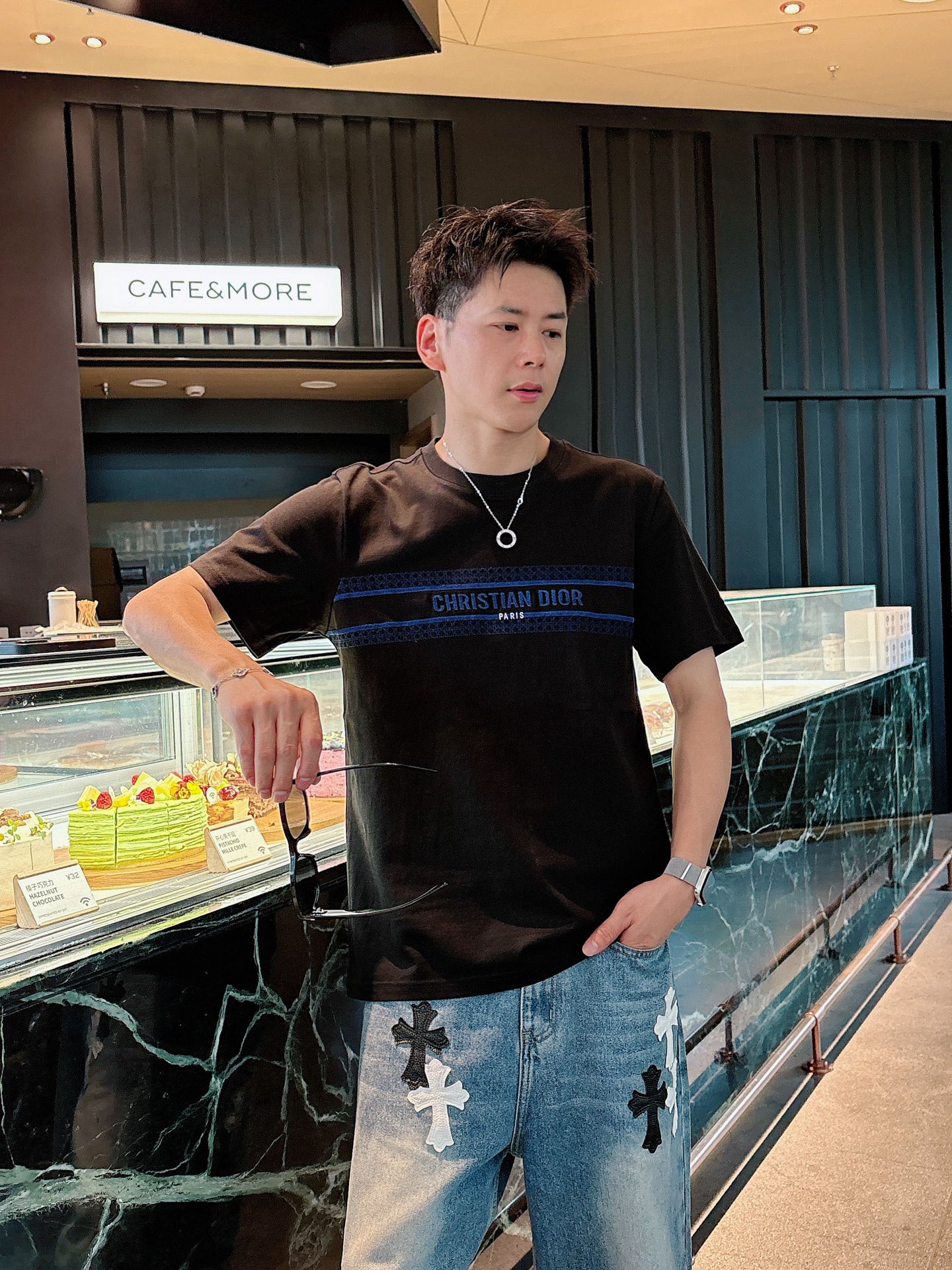 。Dior 迪奥💥独家专供新款原单男士休闲短袖 高端定制 高版本 时尚百搭爆款⚠️⚠️✨✨进口面料 手感