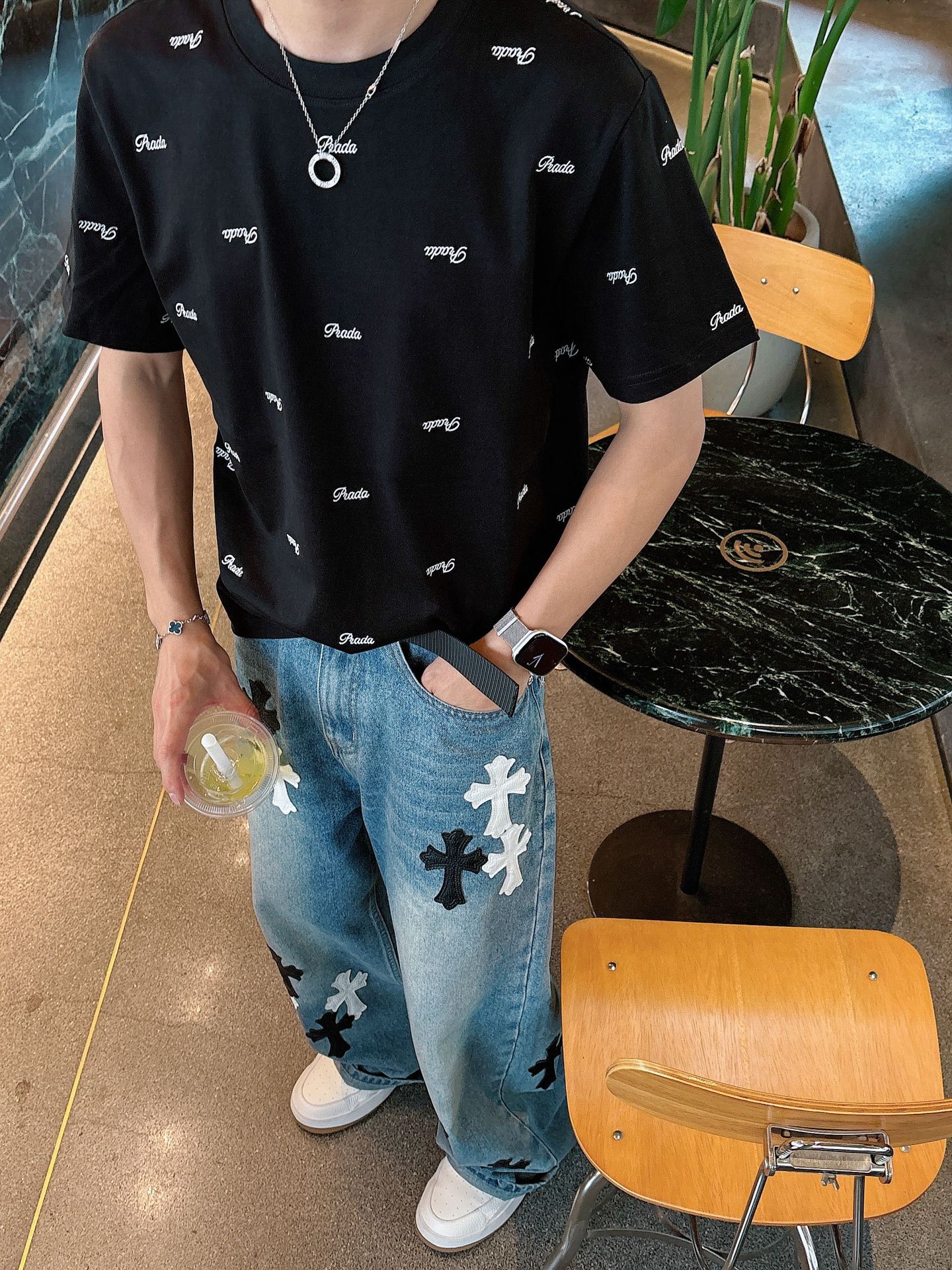 。Prada 普拉达💥独家专供新款原单男士休闲短袖 高端定制 高版本 时尚百搭爆款⚠️⚠️✨✨进口面料 