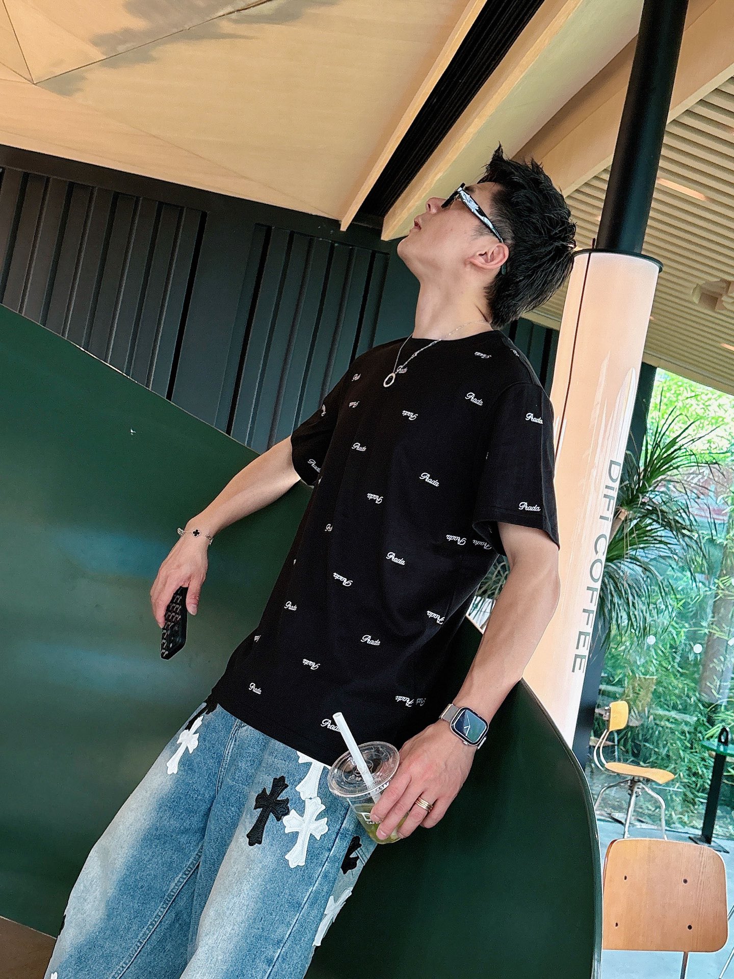 。Prada 普拉达💥独家专供新款原单男士休闲短袖 高端定制 高版本 时尚百搭爆款⚠️⚠️✨✨进口面料 