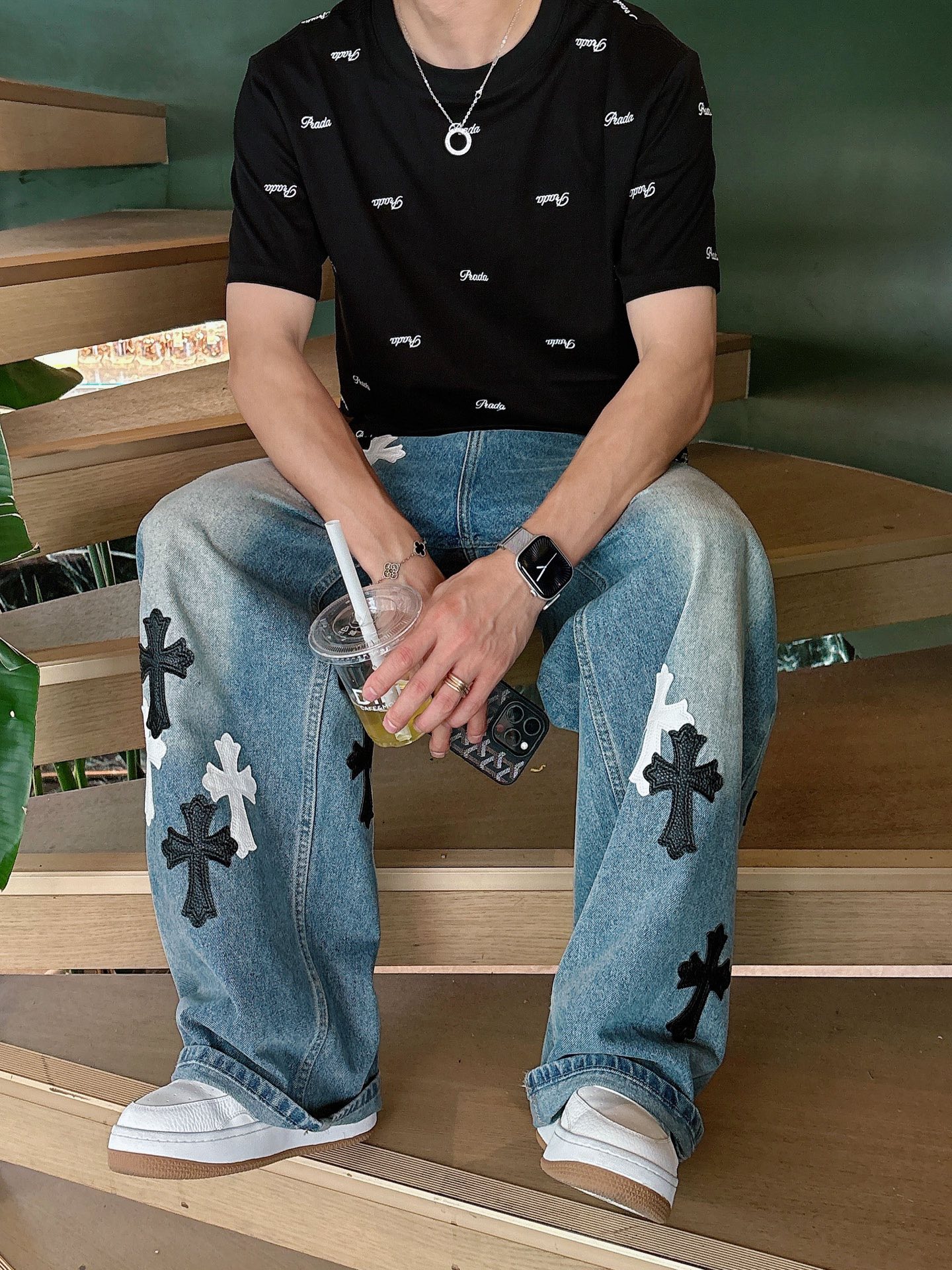 。Prada 普拉达💥独家专供新款原单男士休闲短袖 高端定制 高版本 时尚百搭爆款⚠️⚠️✨✨进口面料 