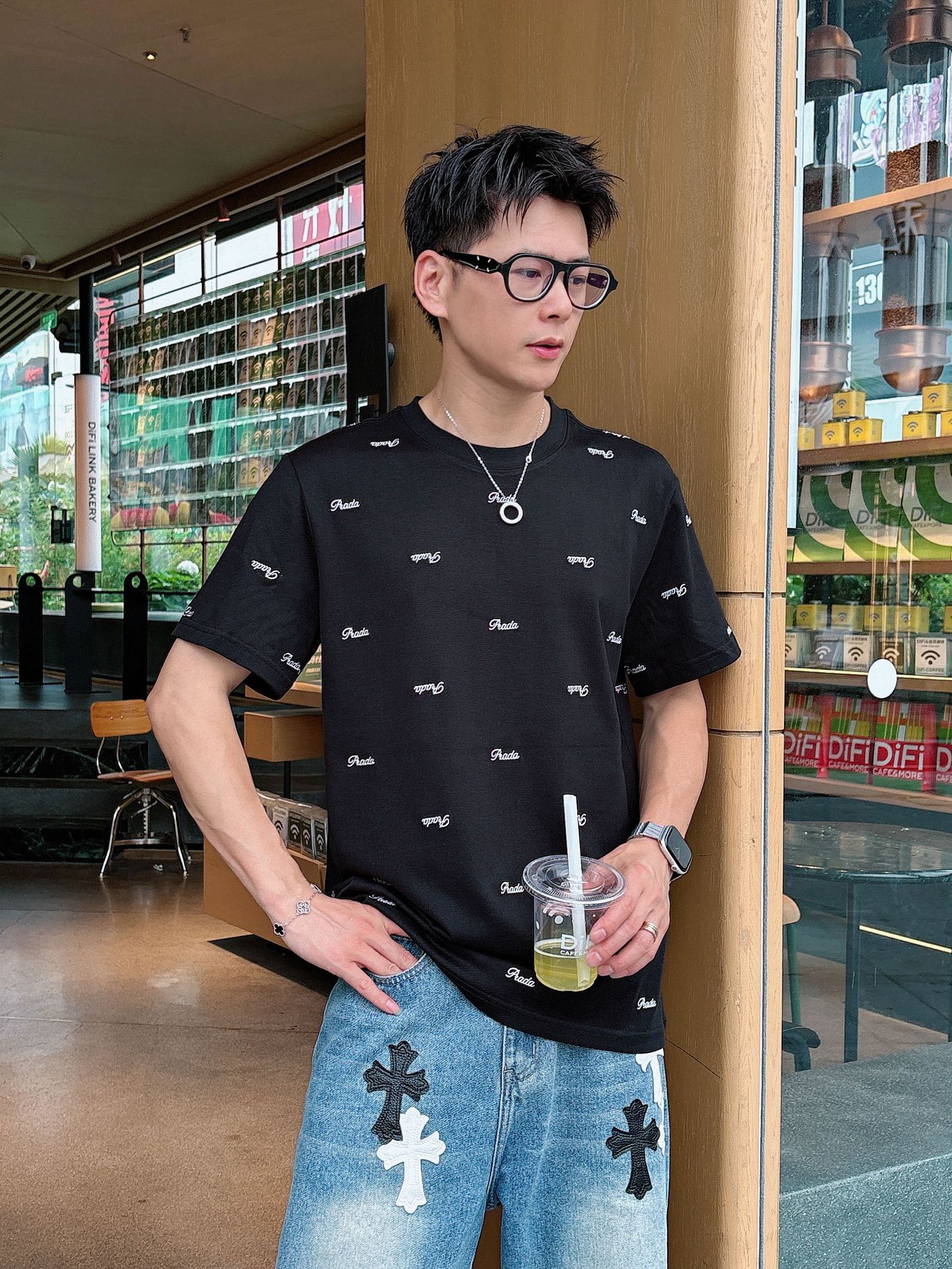 。Prada 普拉达💥独家专供新款原单男士休闲短袖 高端定制 高版本 时尚百搭爆款⚠️⚠️✨✨进口面料 