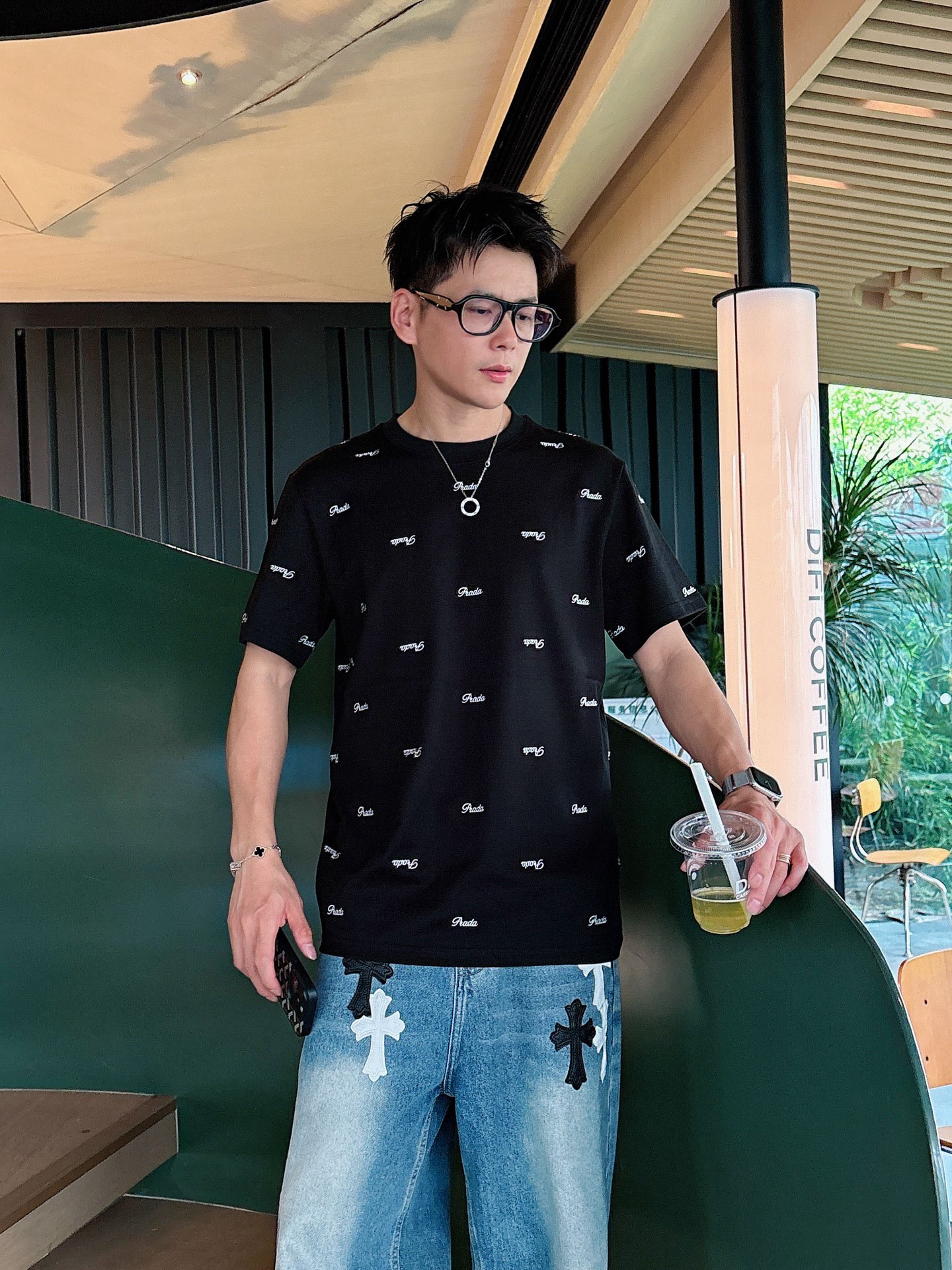 。Prada 普拉达💥独家专供新款原单男士休闲短袖 高端定制 高版本 时尚百搭爆款⚠️⚠️✨✨进口面料 