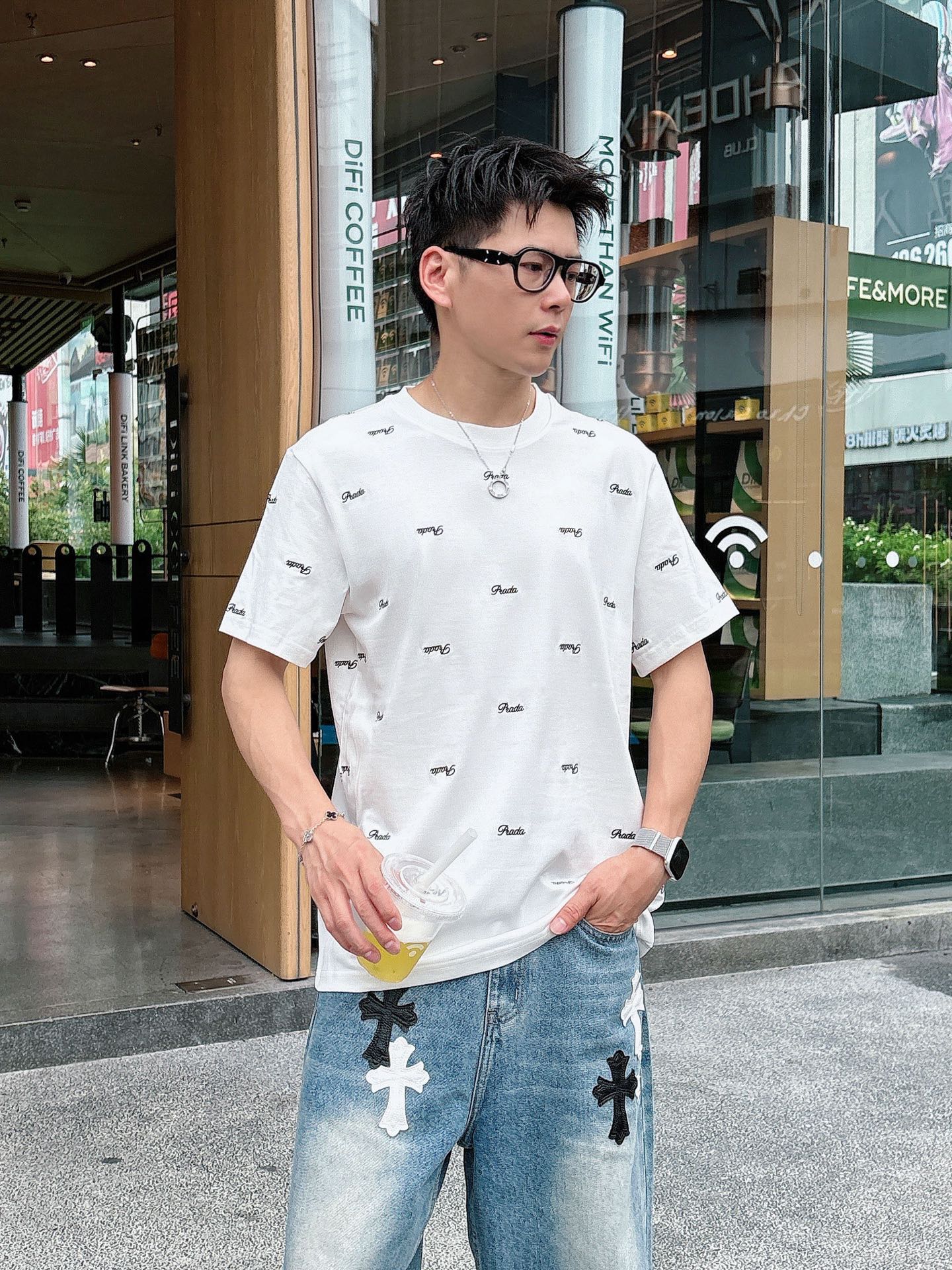 。Prada 普拉达💥独家专供新款原单男士休闲短袖 高端定制 高版本 时尚百搭爆款⚠️⚠️✨✨进口面料 