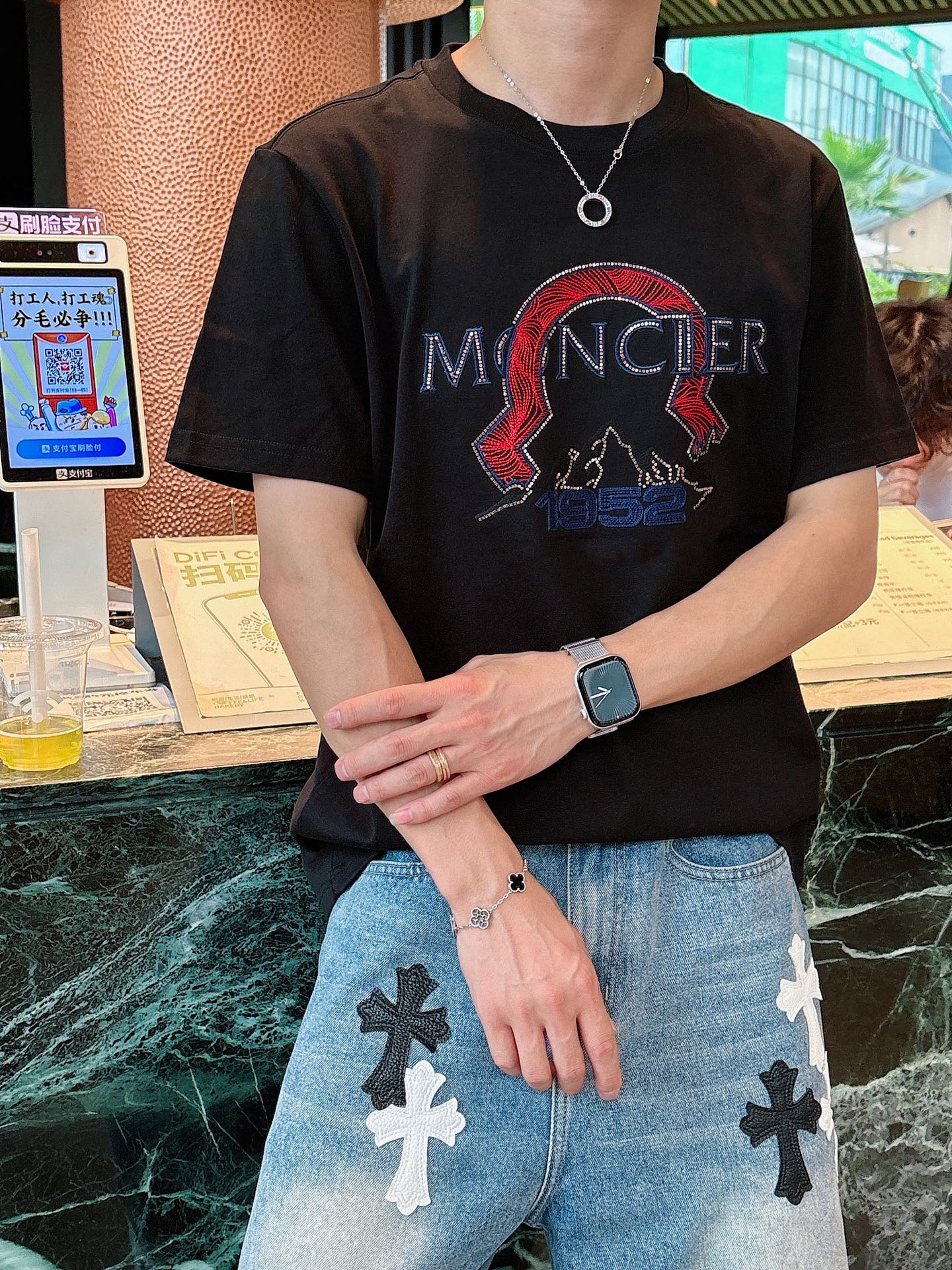 。Moncler 蒙口💥独家专供新款原单男士休闲短袖 高端定制 高版本 时尚百搭爆款⚠️⚠️✨✨进口面料