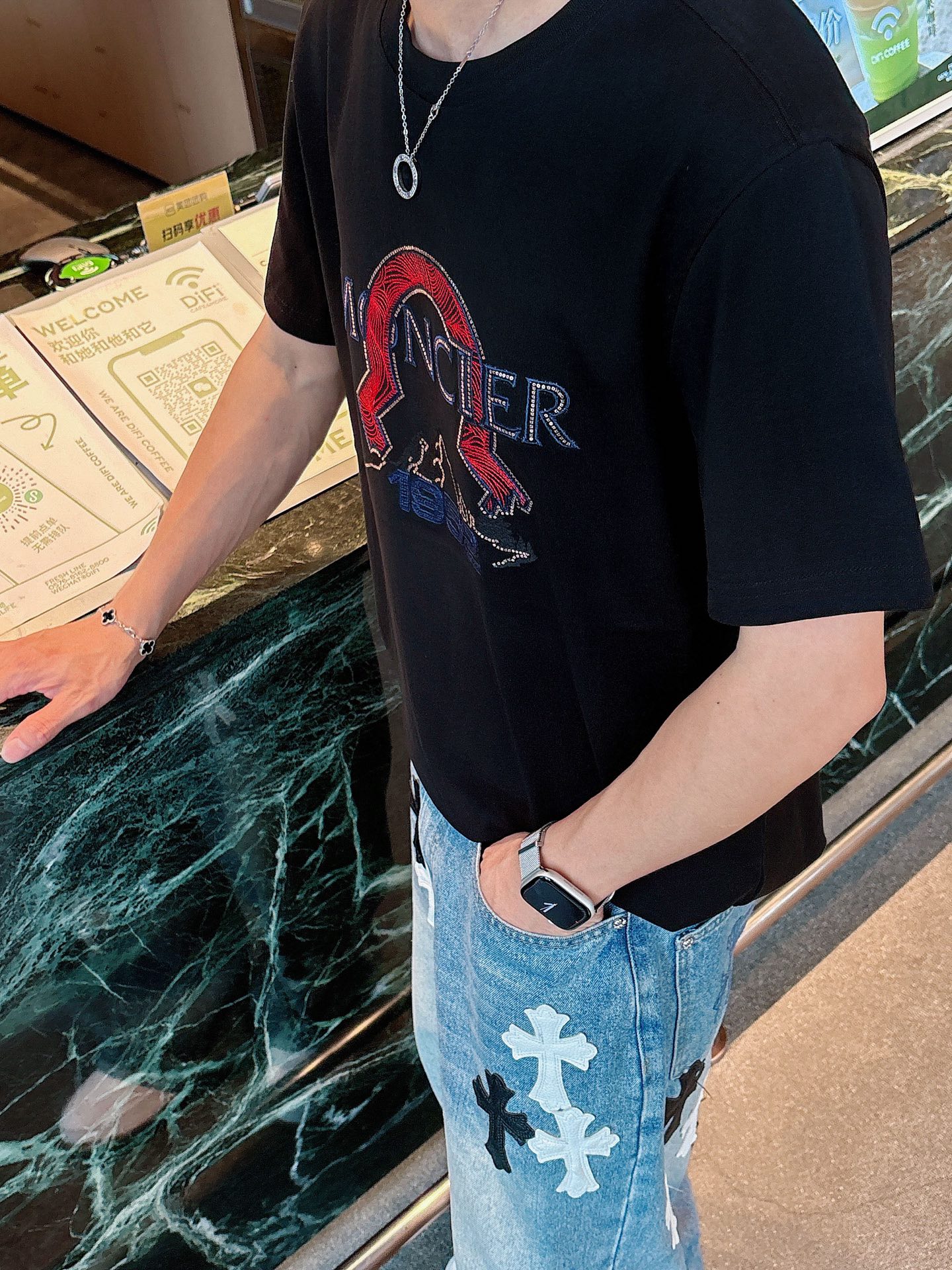 。Moncler 蒙口💥独家专供新款原单男士休闲短袖 高端定制 高版本 时尚百搭爆款⚠️⚠️✨✨进口面料
