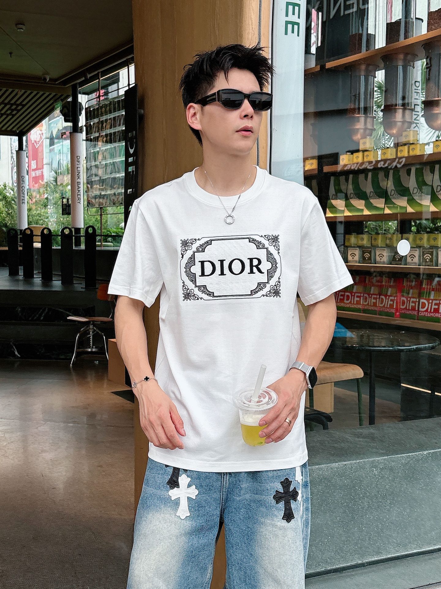 。Dior 迪奥💥独家专供新款原单男士休闲短袖 高端定制 高版本 时尚百搭爆款⚠️⚠️✨✨进口面料 手感