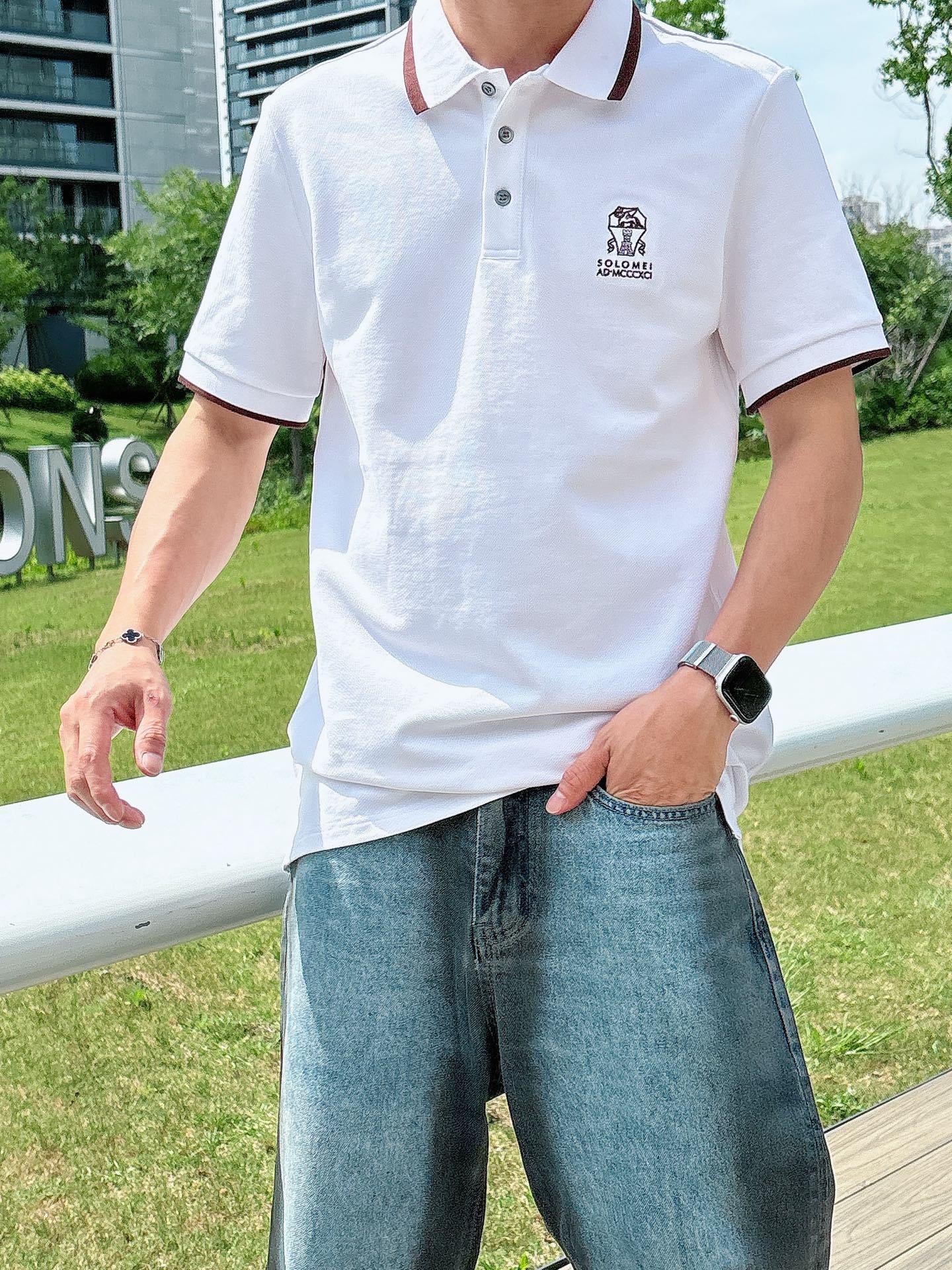 BC
高端推荐 2025春夏专柜新款短袖Polo衫翻领T恤 成功人士必备单品 设计前卫!胸前品牌lo