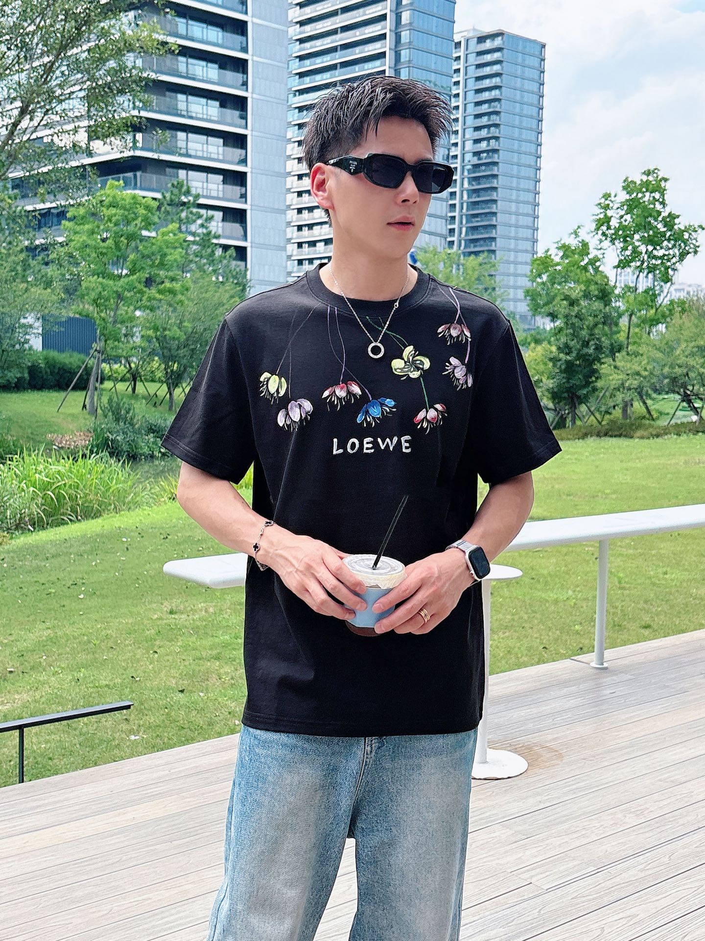 。Loewe 罗意威💥独家专供新款原单男士休闲短袖 高端定制 高版本 时尚百搭爆款⚠️⚠️✨✨进口面料 