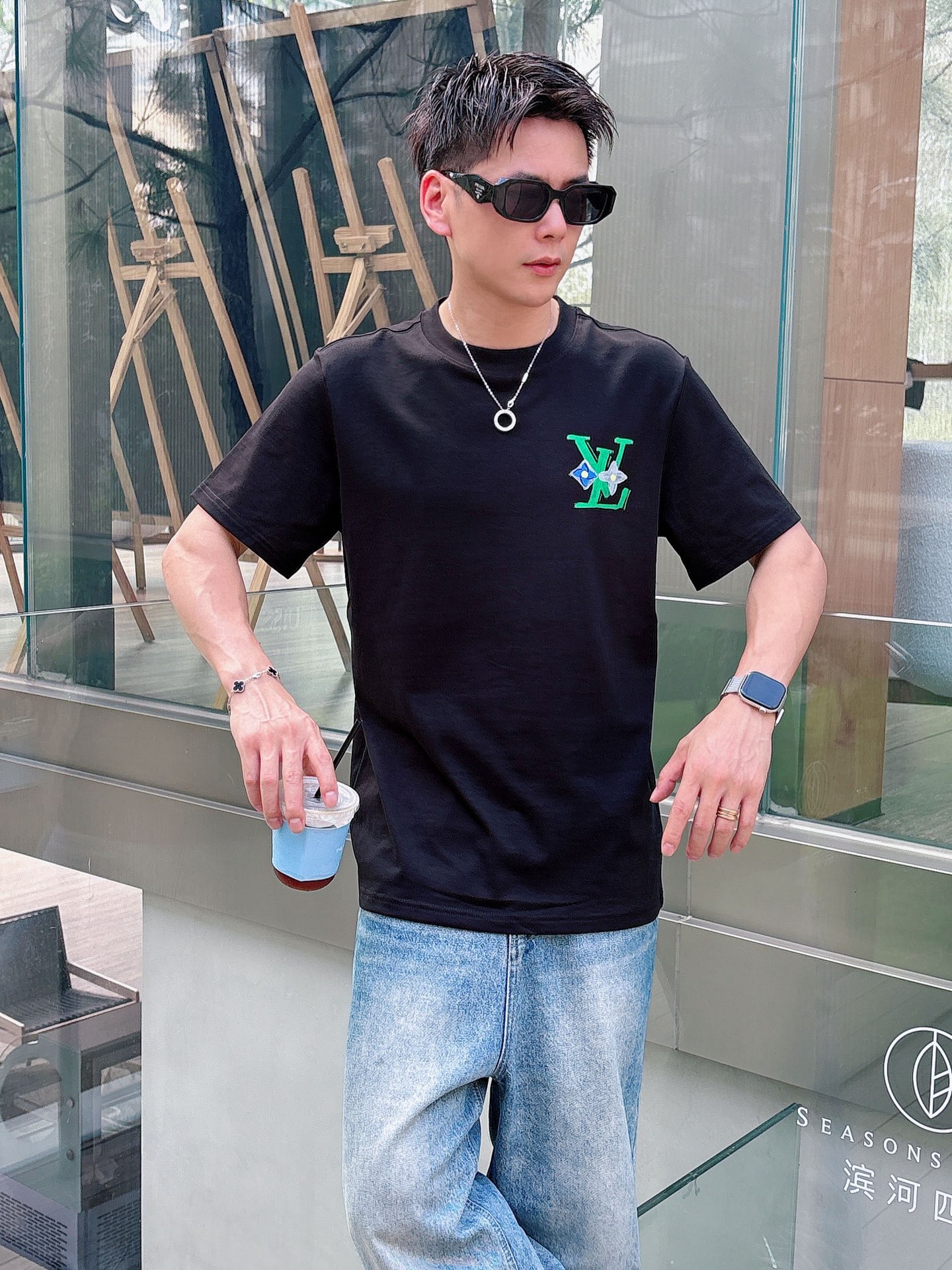 。LOUIS VUITTON 路易威登💥独家专供新款原单男士休闲短袖 高端定制 高版本 时尚百搭爆款⚠️