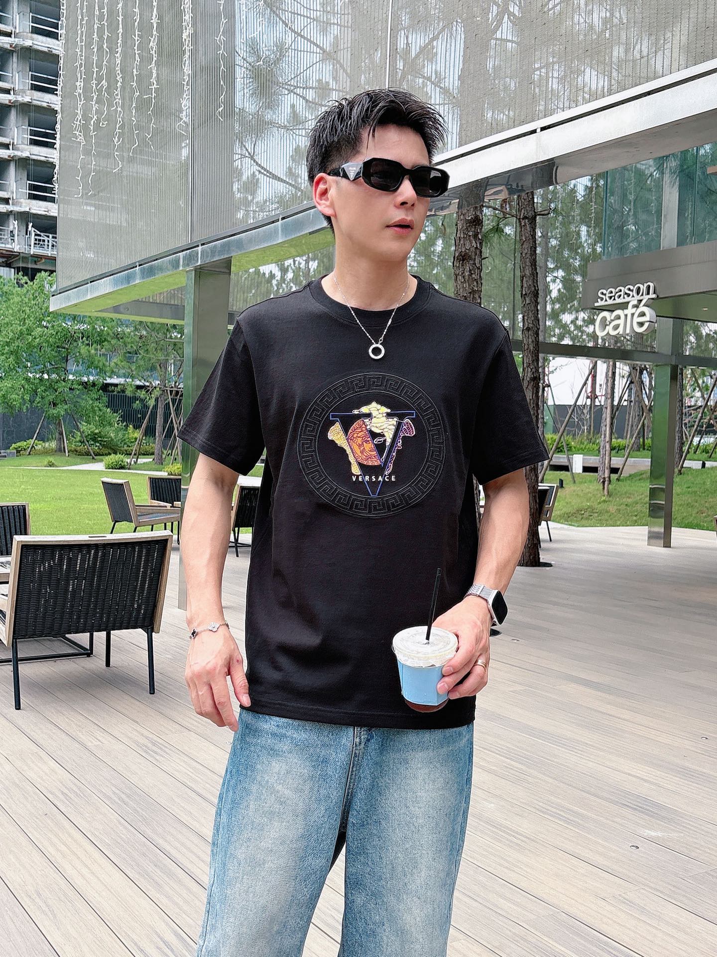 。Versace范思哲💥独家专供新款原单男士休闲短袖 高端定制 高版本 时尚百搭爆款⚠️⚠️✨✨进口面料