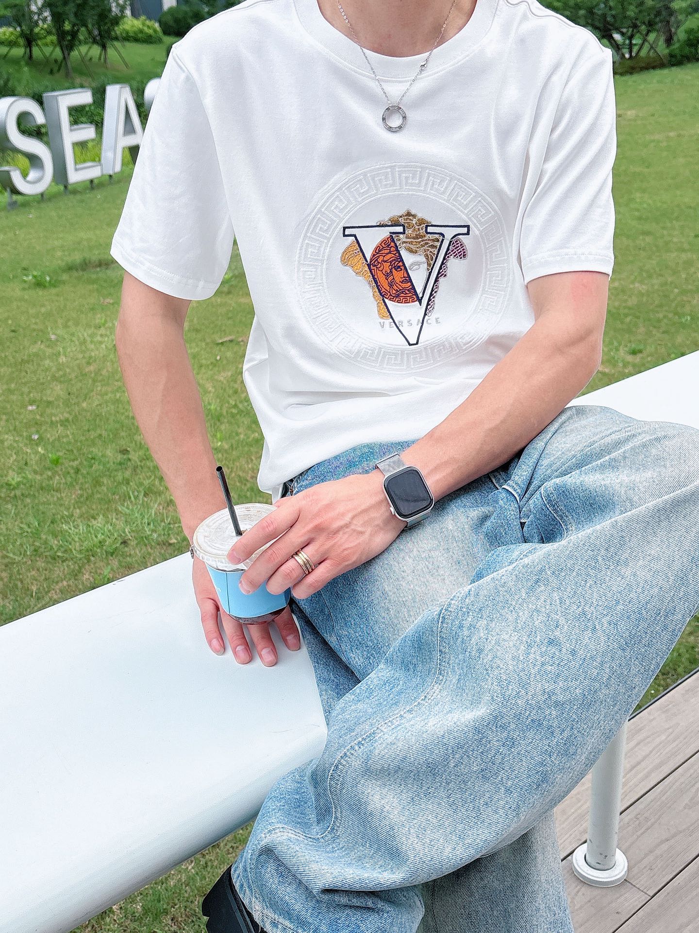 。Versace范思哲💥独家专供新款原单男士休闲短袖 高端定制 高版本 时尚百搭爆款⚠️⚠️✨✨进口面料