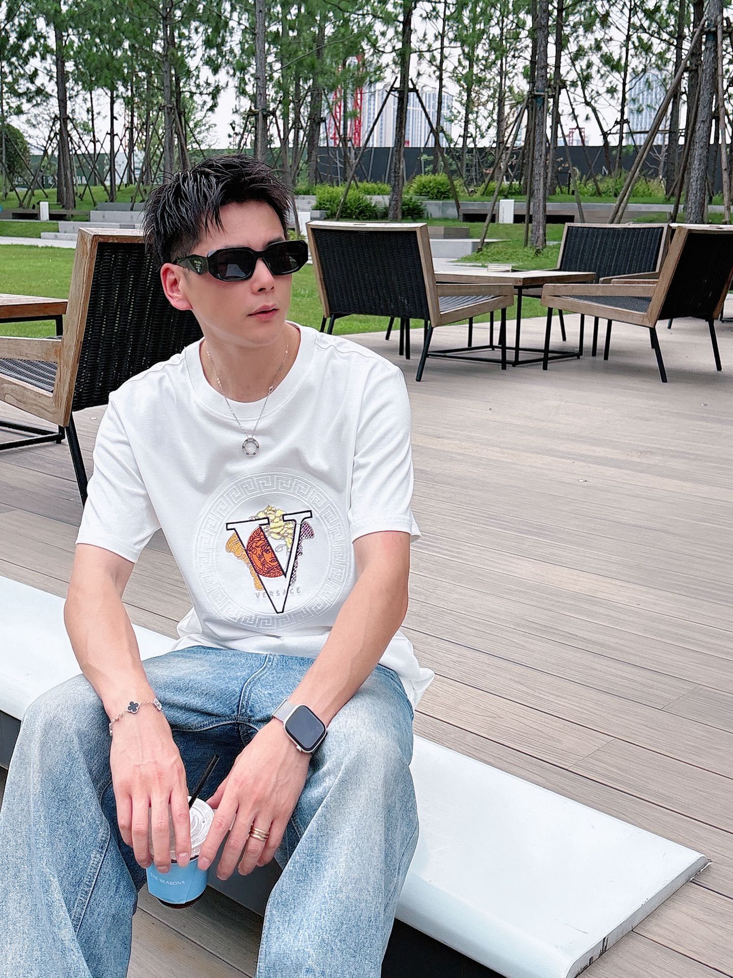 。Versace范思哲💥独家专供新款原单男士休闲短袖 高端定制 高版本 时尚百搭爆款⚠️⚠️✨✨进口面料