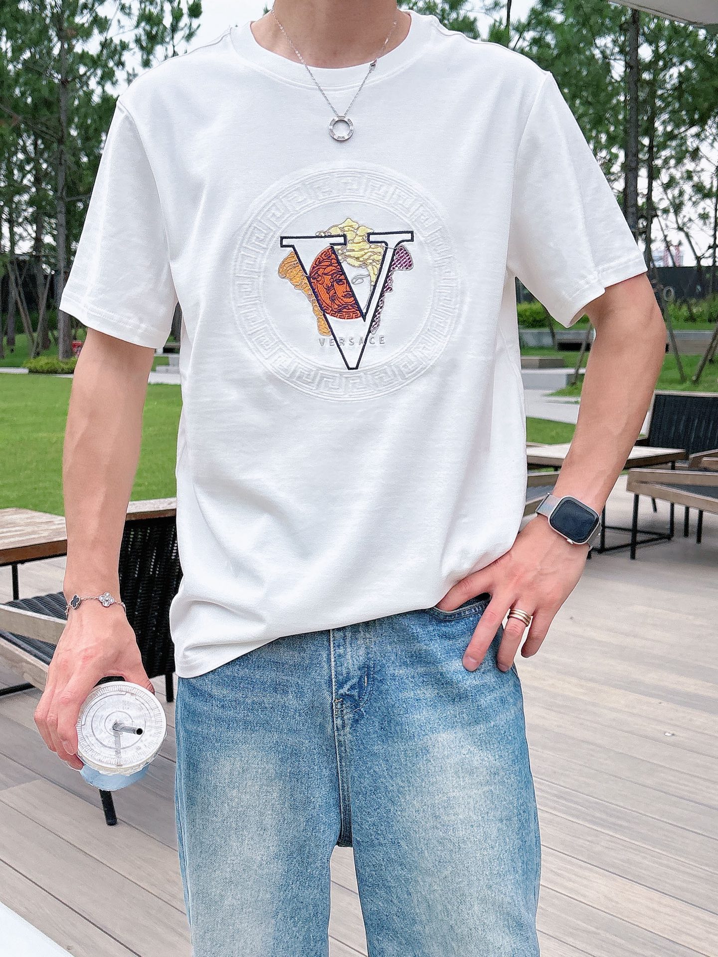 。Versace范思哲💥独家专供新款原单男士休闲短袖 高端定制 高版本 时尚百搭爆款⚠️⚠️✨✨进口面料
