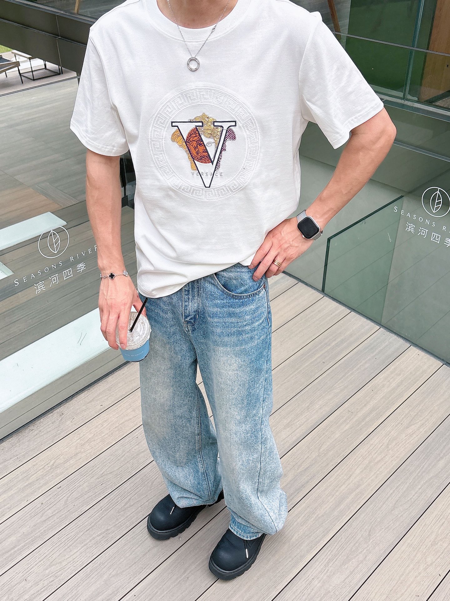 。Versace范思哲💥独家专供新款原单男士休闲短袖 高端定制 高版本 时尚百搭爆款⚠️⚠️✨✨进口面料