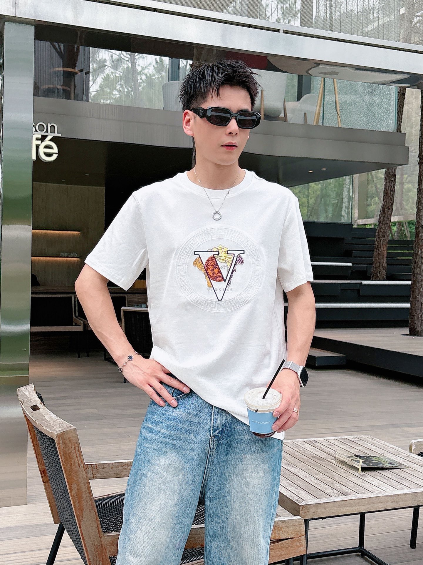 。Versace范思哲💥独家专供新款原单男士休闲短袖 高端定制 高版本 时尚百搭爆款⚠️⚠️✨✨进口面料