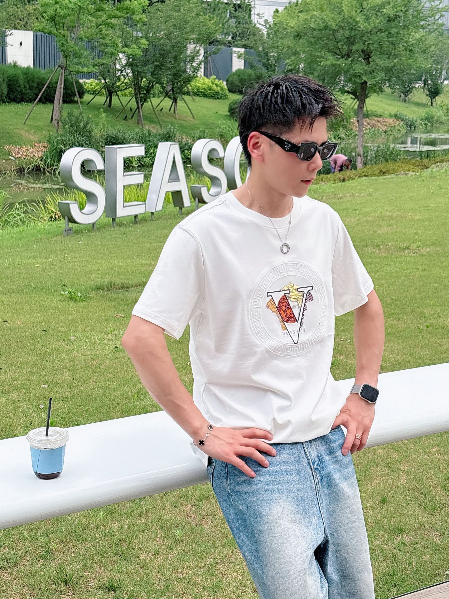 。Versace范思哲💥独家专供新款原单男士休闲短袖 高端定制 高版本 时尚百搭爆款⚠️⚠️✨✨进口面料