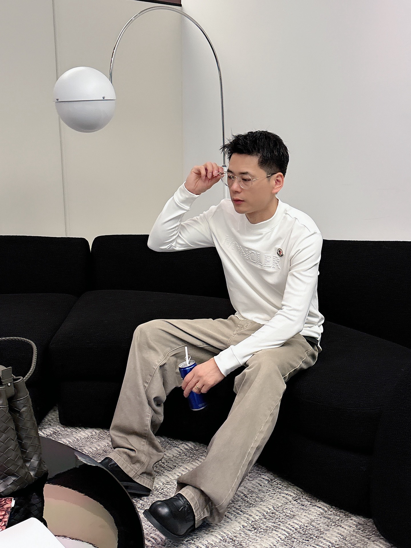 Moncler 秋冬专柜新款 时尚休闲打底衫长袖T恤，精选进口高密度双面拉架棉面料，精致原版logo打造