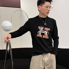Hermes 秋冬专柜新款 时尚休闲打底衫长袖T恤,精选进口高密度双面拉架棉面料,精致原版logo打造, Hermes 秋冬专柜新款 时尚休闲打底衫长袖T恤,精选进口高密度双面拉架棉面料,精致原版logo打造,
