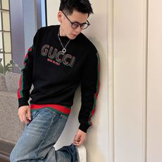 Gu*ci 秋冬新款男士原单圆领毛衣 柜台同步售卖 ✨✨高端定制 🔥🔥爆款 时尚百搭 立体刺绣字母log Gu*ci 秋冬新款男士原单圆领毛衣 柜台同步售卖 ✨✨高端定制 🔥🔥爆款 时尚百搭 立体刺绣字母log