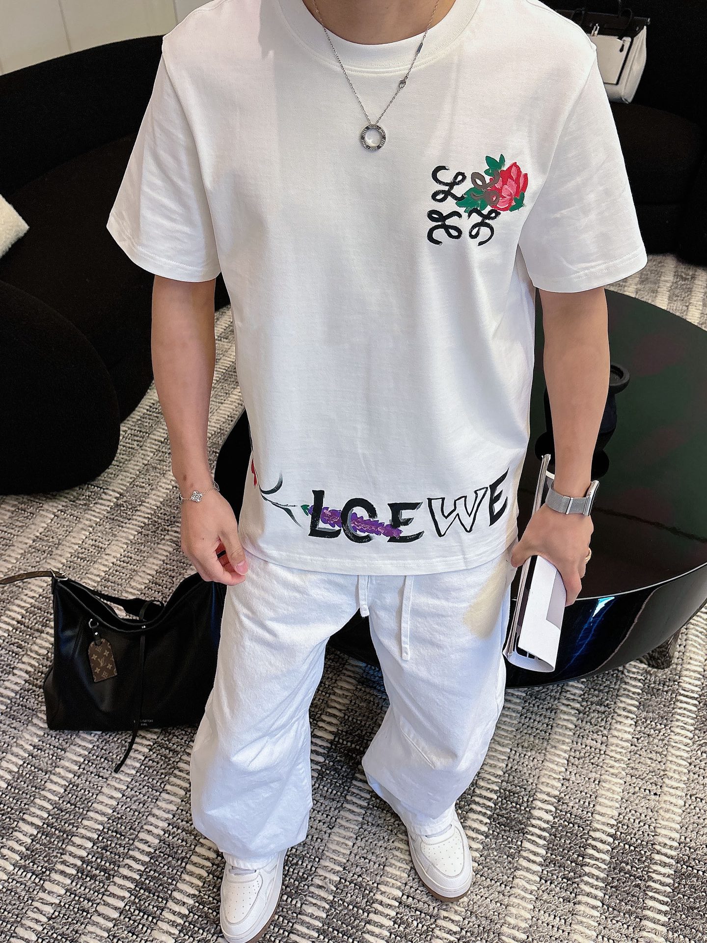 Loew*罗家2026春夏新款男女同情侣款👫休闲宽松棉质圆领短袖T恤衫！贸易公司渠道稀出，同步官网发售 