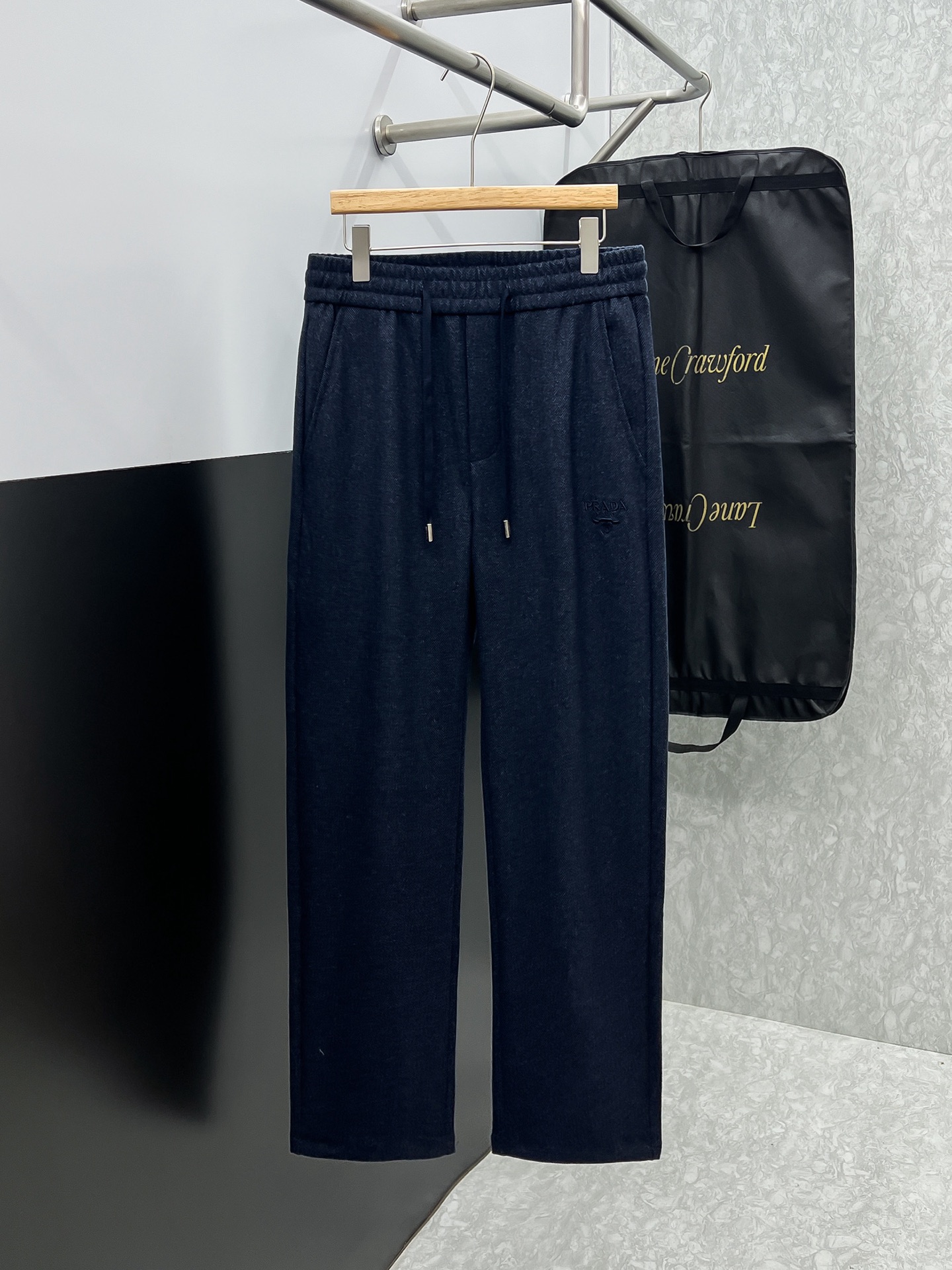 Prada Navy Drawstring Pants