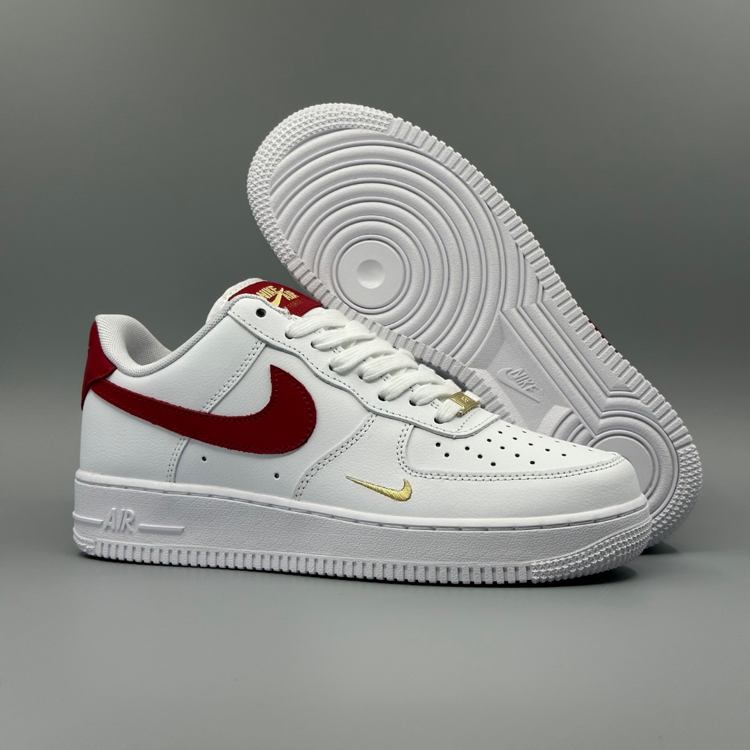 (真二层皮带半码)耐克Nike Air Force 1‘07 SE 空军一号低帮百搭休闲运动板鞋 颜色:迷你红钩 货号:270-104