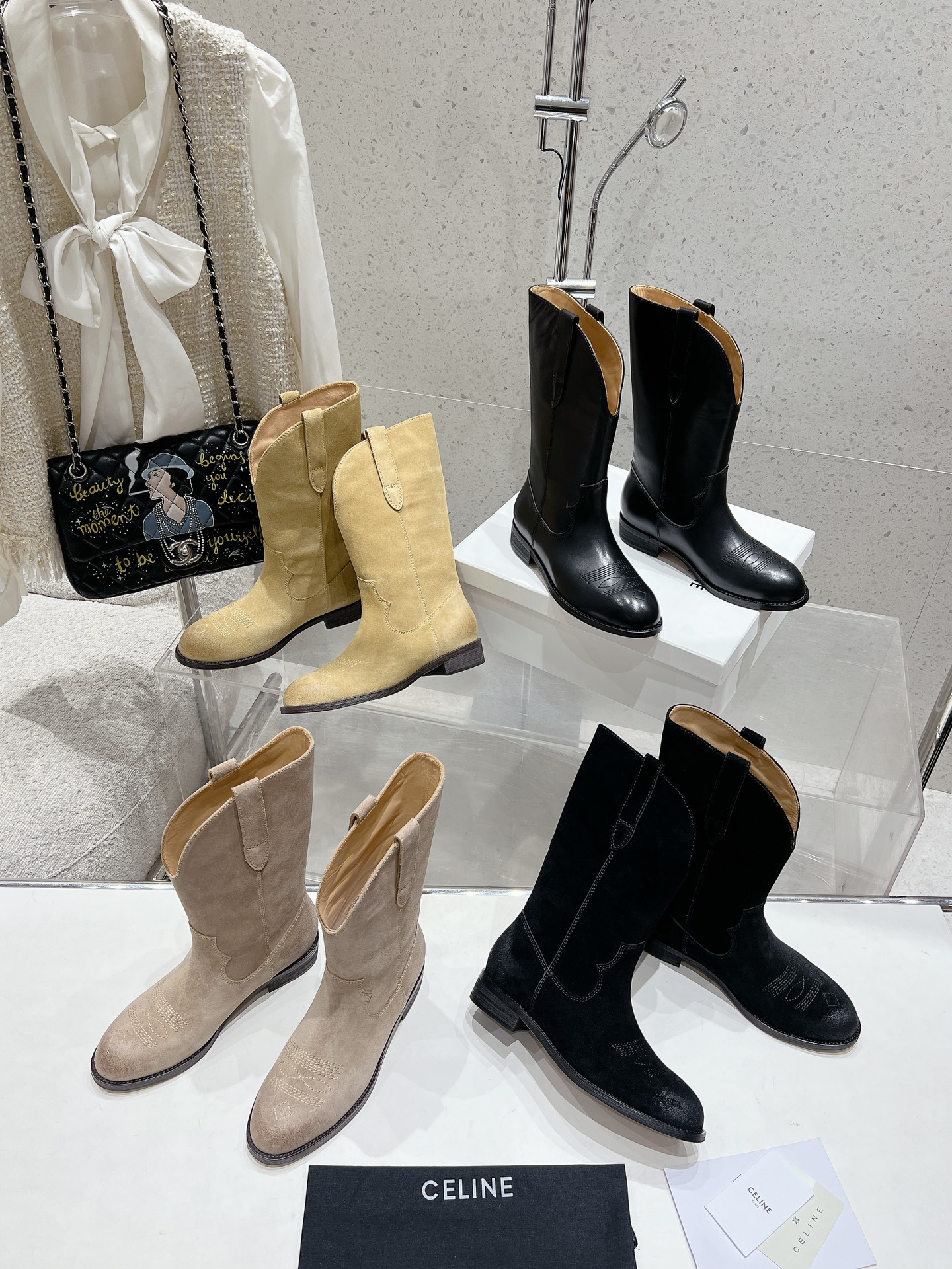 Fashion Designer
 Celine Short Boots