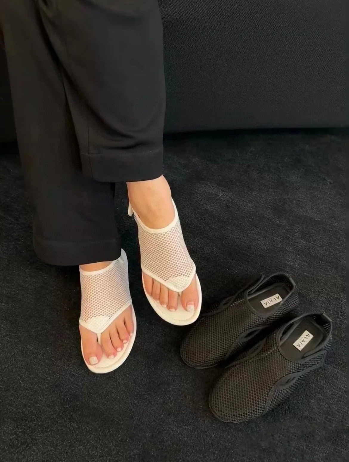 NO:410757,Picture of foot, split-toe sandals, sandals19860909上脚图,分趾鞋凉鞋,sandals,Women's Shoes