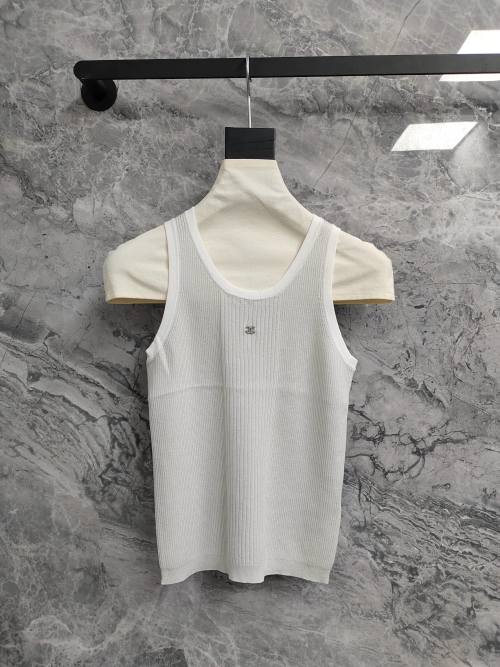 Chanel 25P Sleeveless Knit Top - Summer Style, Comfortable Fit 1 Chanel 25P Sleeveless Knit Top - Summer Style, Comfortable Fit