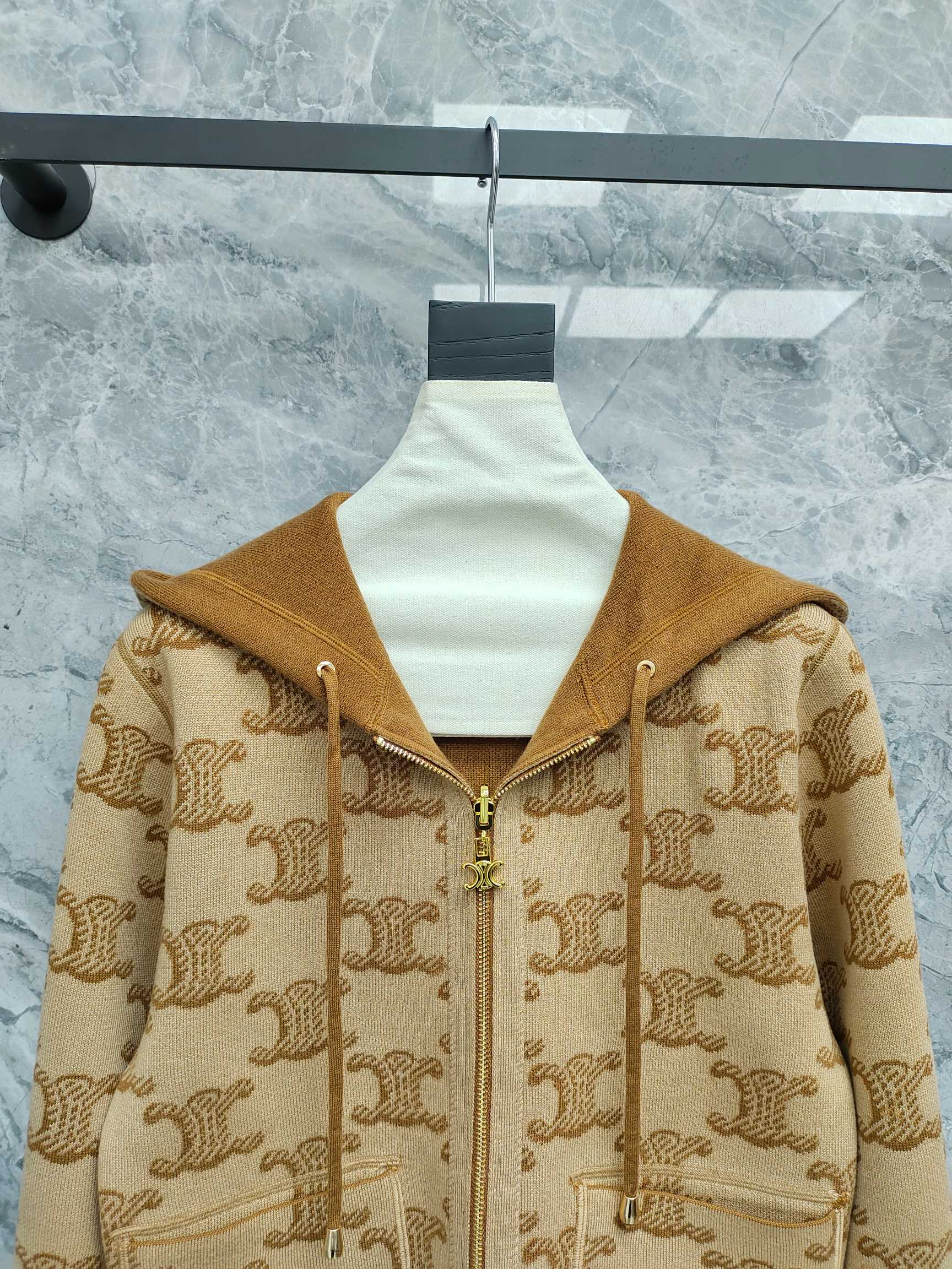 Celine 25SS Classic Logo Hoodie Cardigan - Chic & Comfortable 4 a1752825627195 6502