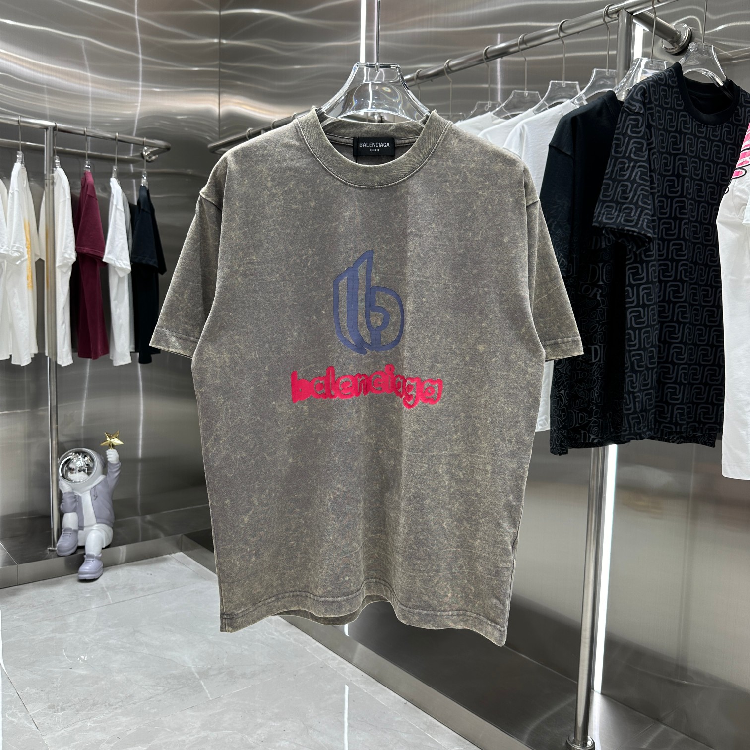 Clothing T-Shirt Black Blue Grey Pink Printing Unisex Short Sleeve