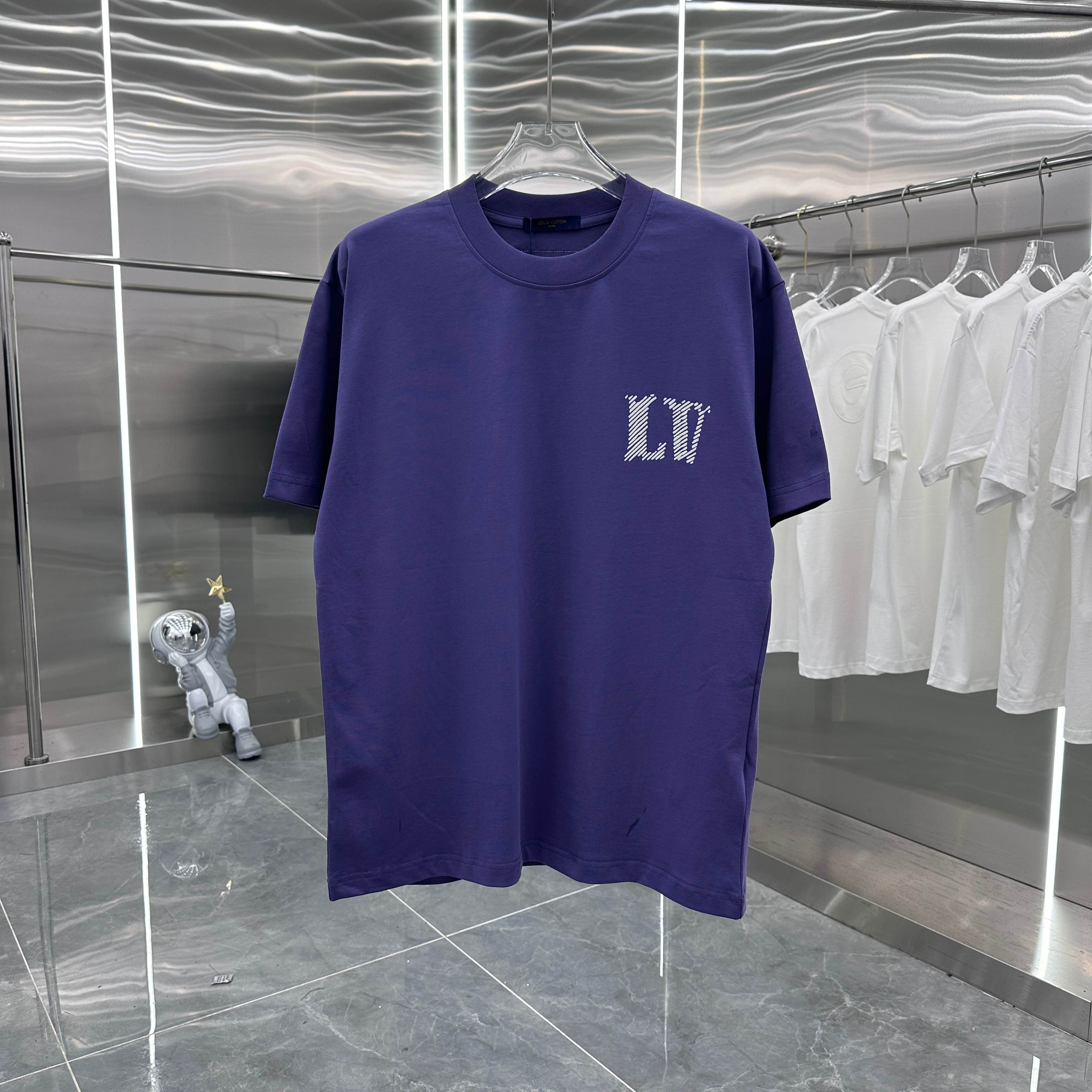 P\nV 春夏新新款 字母logo植绒 ZL克定制面料 男女同款宽松版 S M L XL XXL 五个码 黑色 白色 灰色 紫色