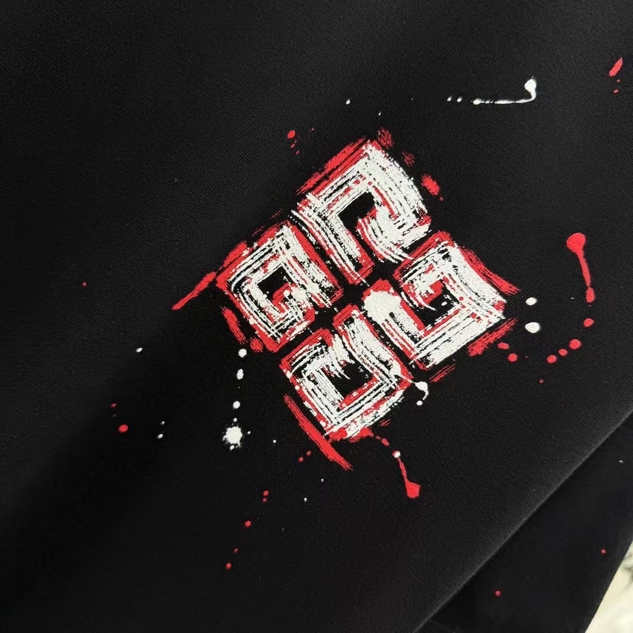 Givenchy Men's Spring/Summer 2025 Hand-Painted Splatter Logo T-Shirt 7 a1747019922531 0416