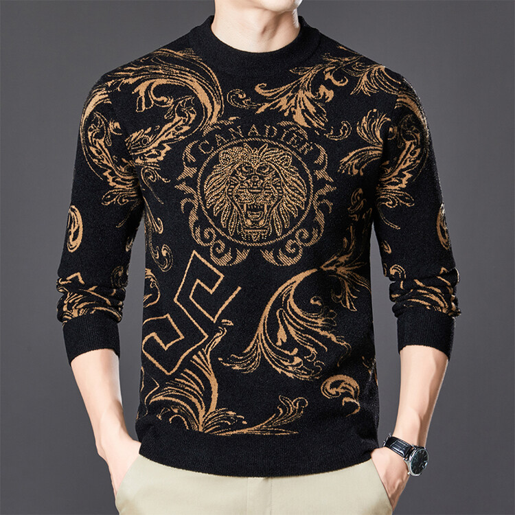 Versace Kleding Sweatshirts Mannen Fluweel Wol Herfst/winter collectie Fashion