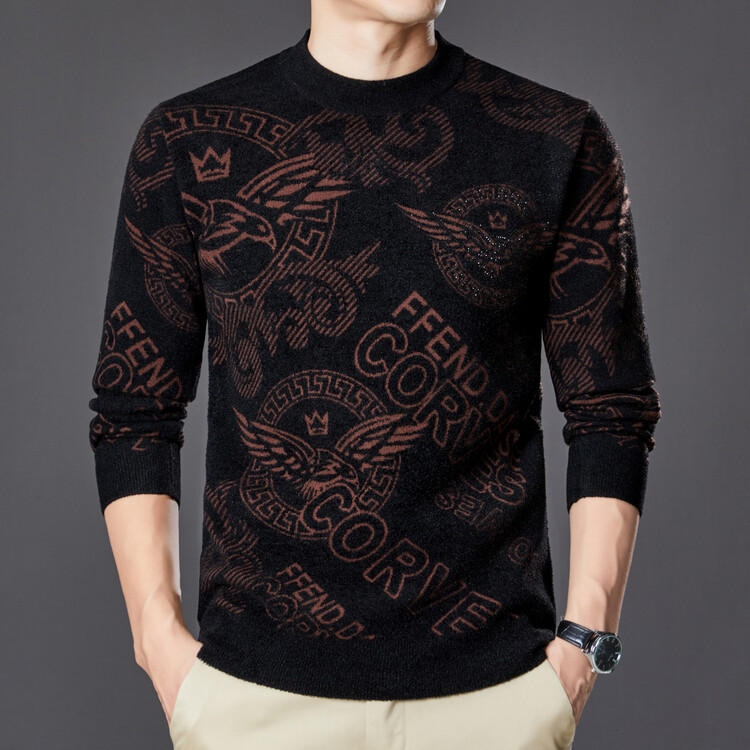 Versace Winkel
 Kleding Sweatshirts Groen Rood Geel Mannen Fluweel Wol Herfst/winter collectie Fashion