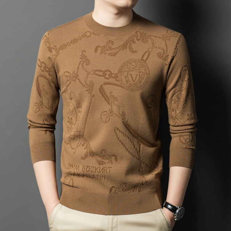 Versace Kleding Trui Sweatshirts Mannen Katoen Breien Wol Herfst/winter collectie Fashion